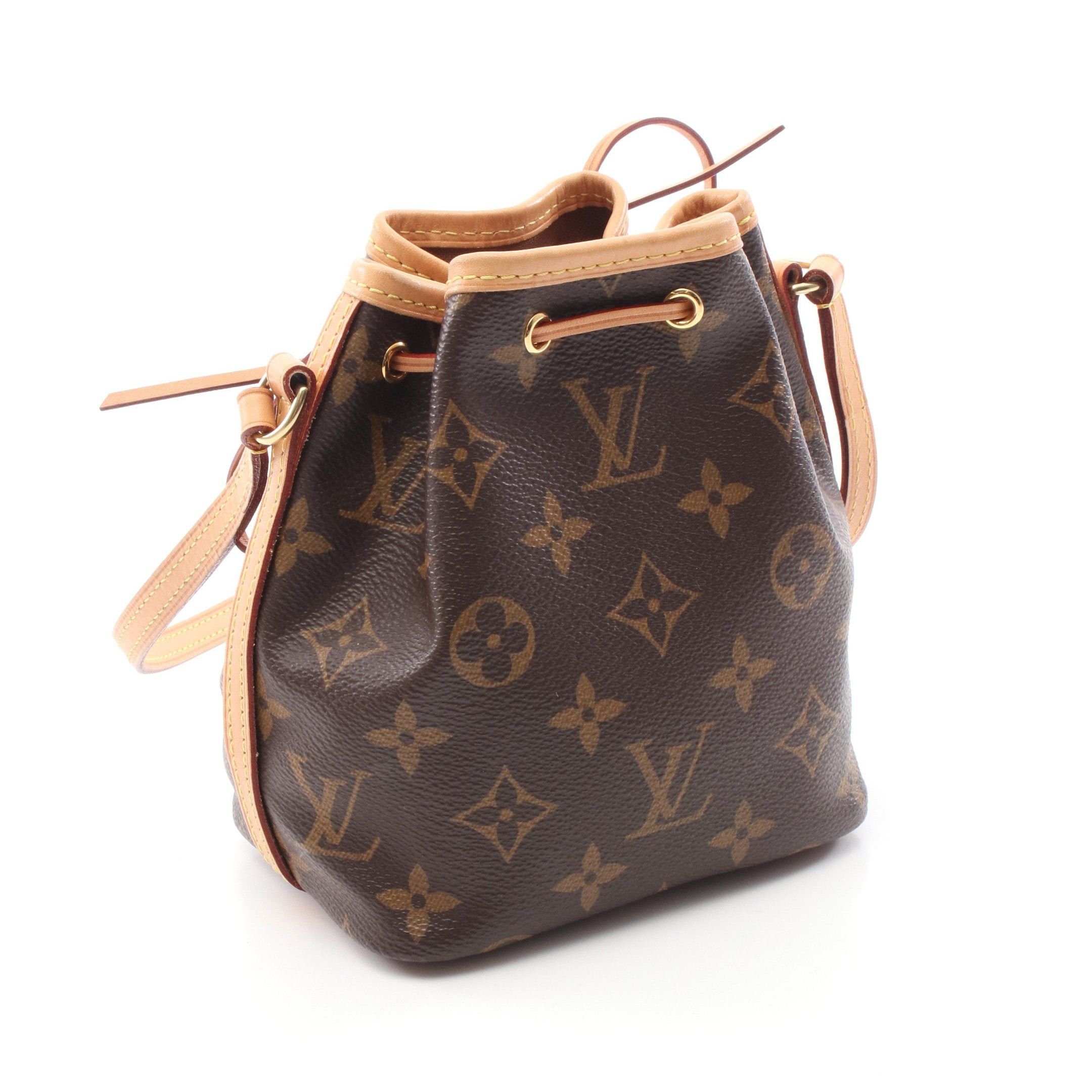 Louis Vuitton Louis Vuitton Nano Noe Monogram Shoulder Bag Leather Brown Size ONE SIZE - 2 Thumbnail