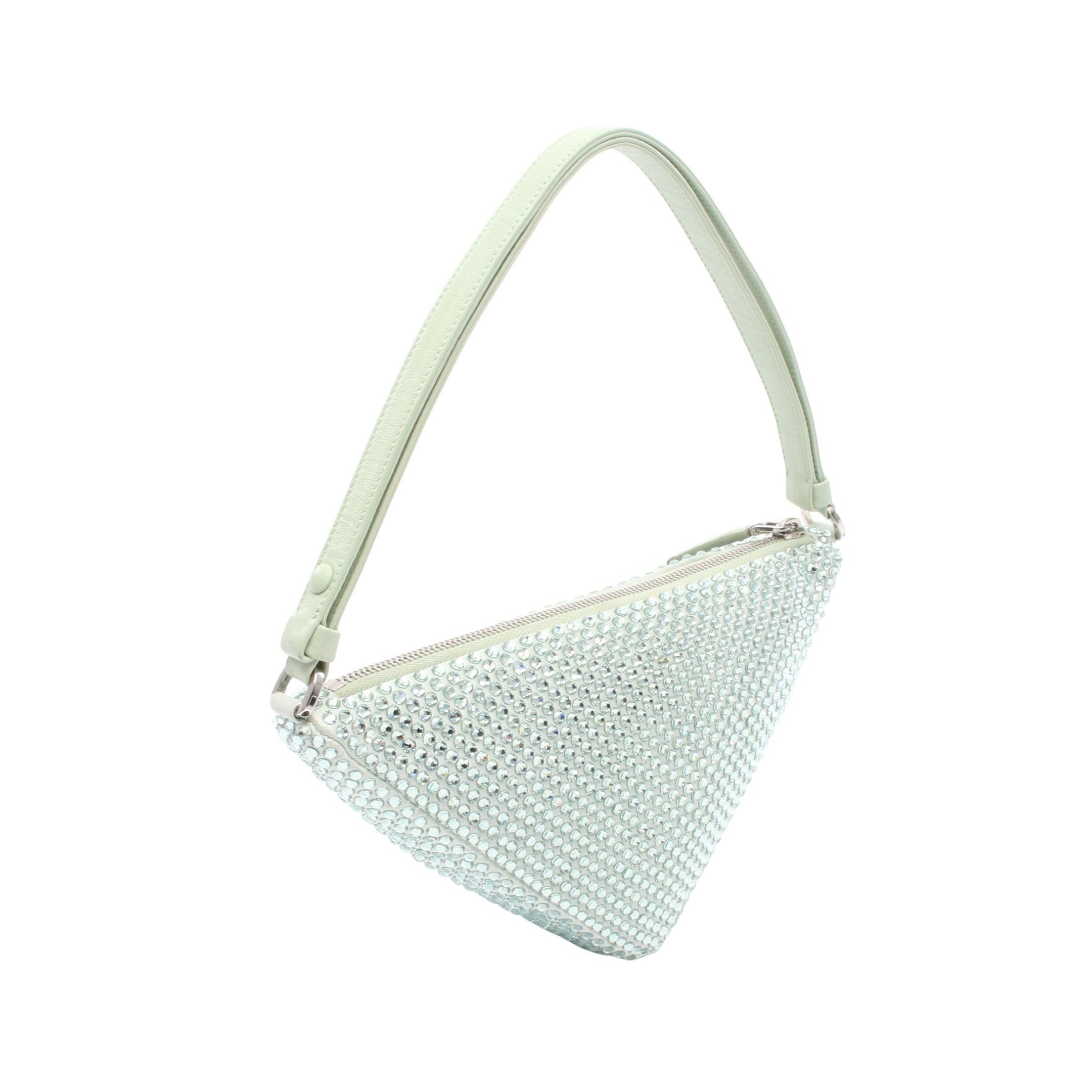 Prada Prada Handbag Satin Rhinestone Light Green Size ONE SIZE - 2 Thumbnail
