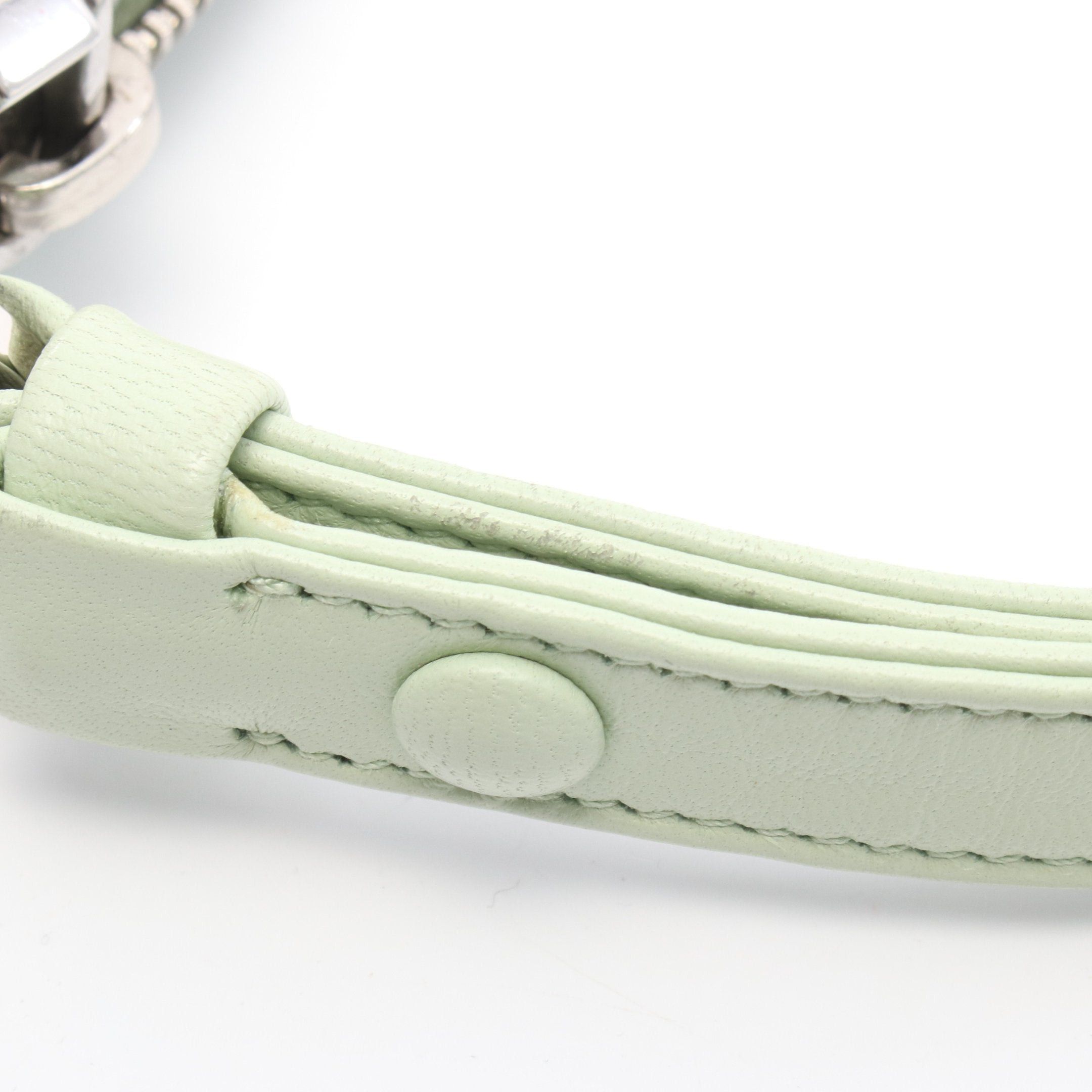 Prada Prada Handbag Satin Rhinestone Light Green Size ONE SIZE - 7 Thumbnail