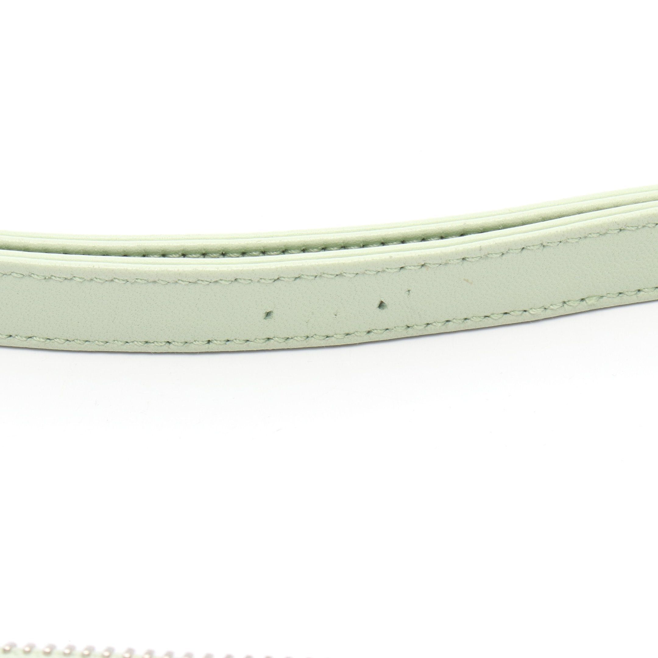Prada Prada Handbag Satin Rhinestone Light Green Size ONE SIZE - 5 Thumbnail