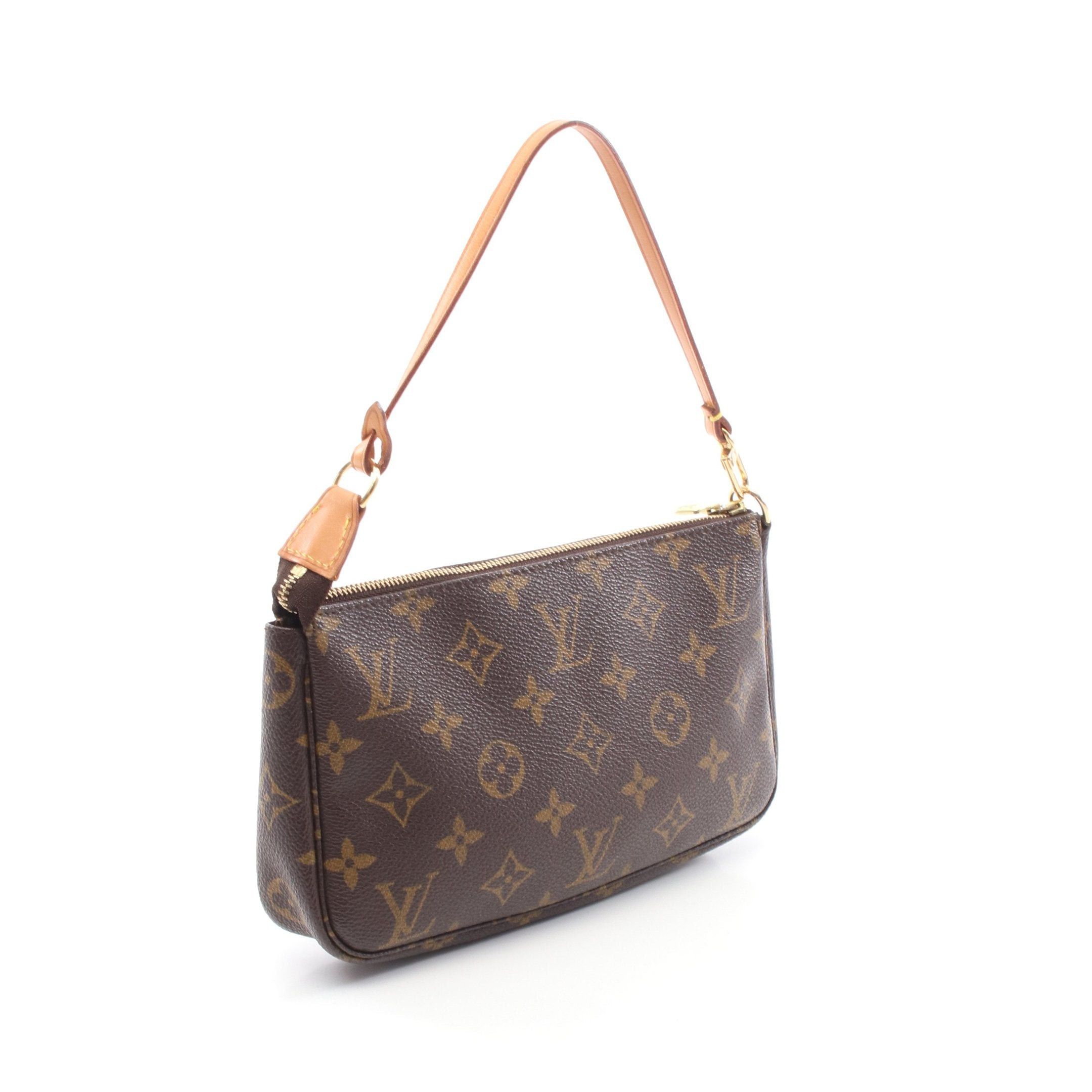 Louis Vuitton Louis Vuitton Pochette Accessoires Monogram Handbag Leather Brown Size ONE SIZE - 2 Thumbnail