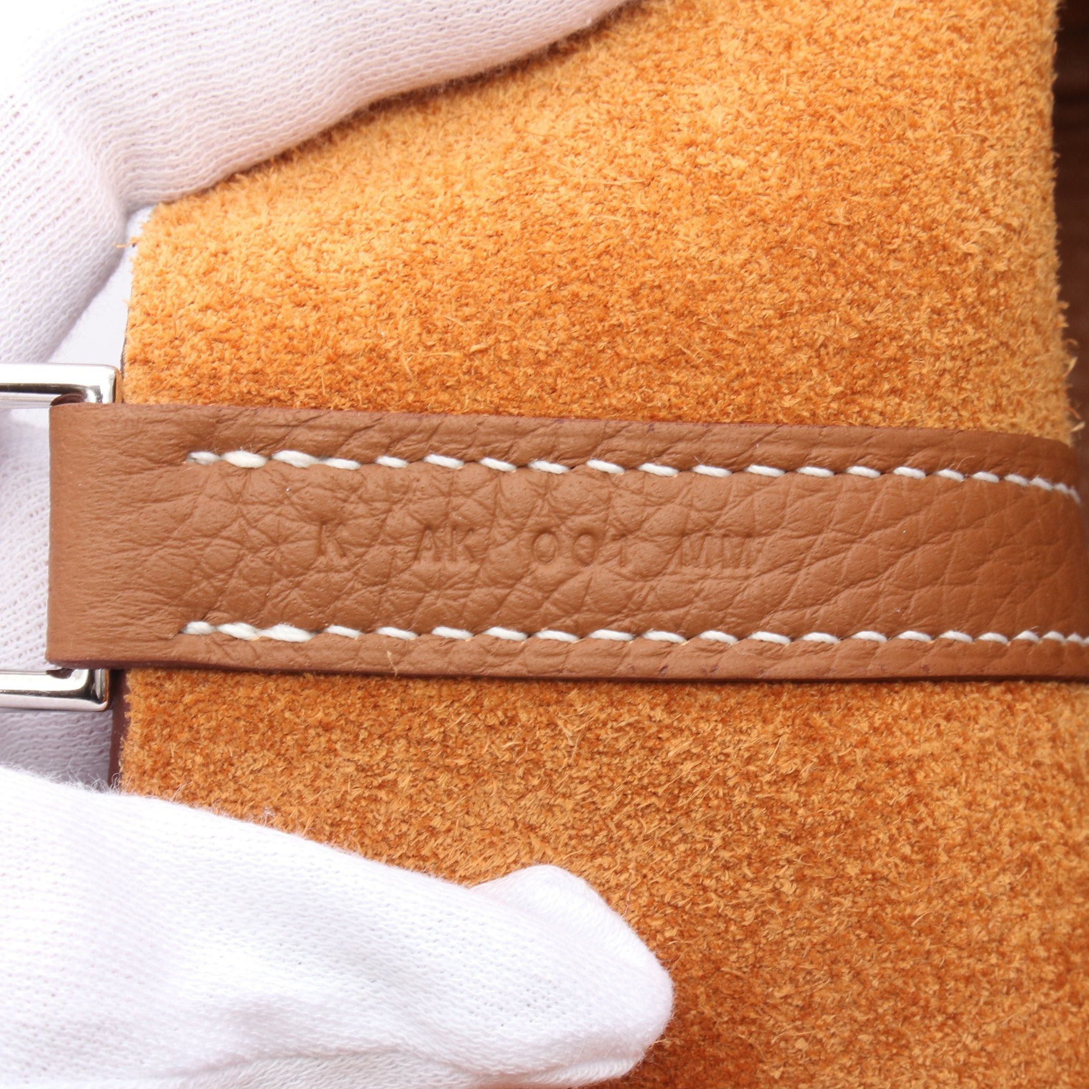 Hermes Hermes Picotan Lock Pm Gold Handbag Clemence Leather Brown Silver Hardware K Stamp Size ONE SIZE - 5 Thumbnail