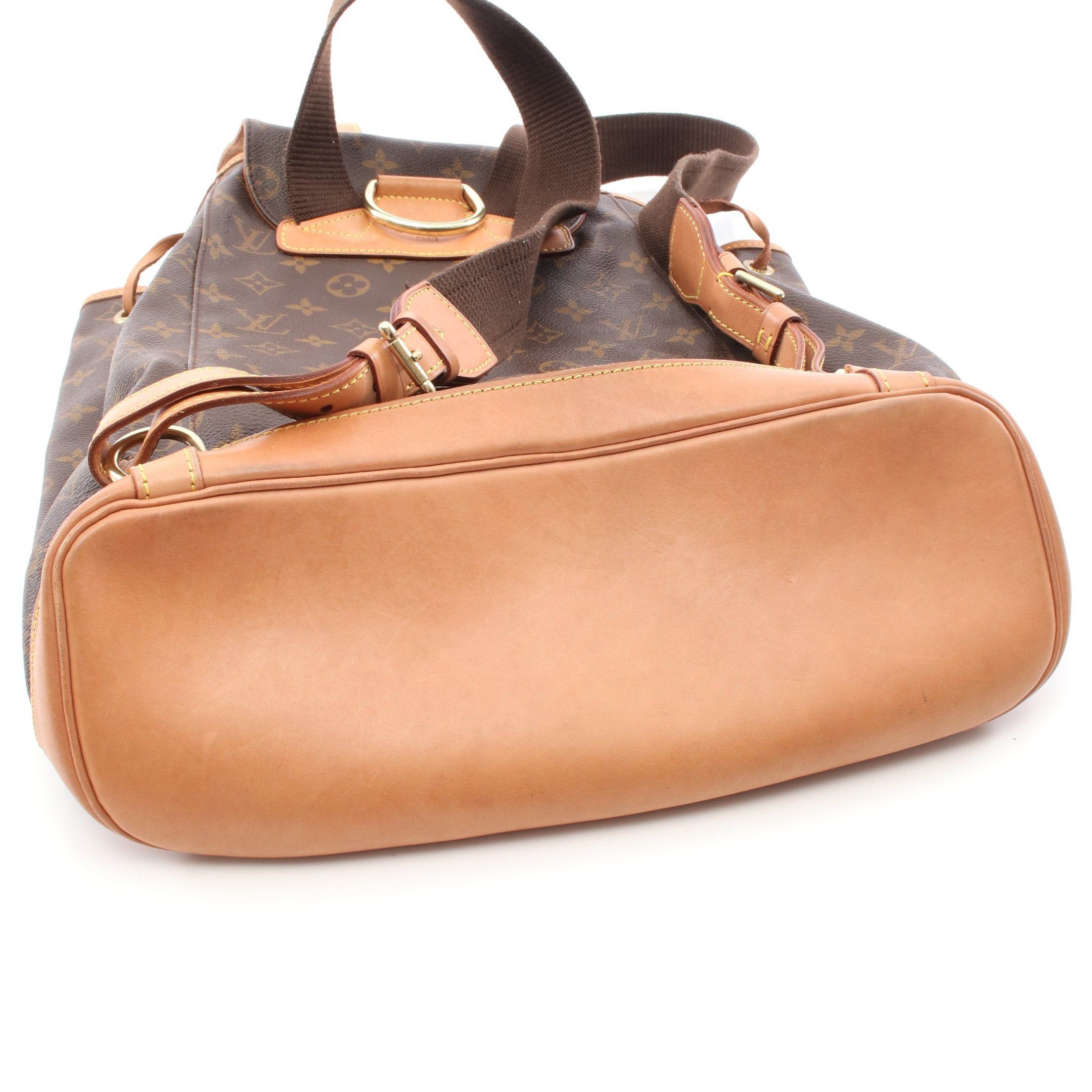 Louis Vuitton Louis Vuitton Montsouris Gm Monogram Backpack Rucksack Leather Brown Size ONE SIZE - 7 Thumbnail