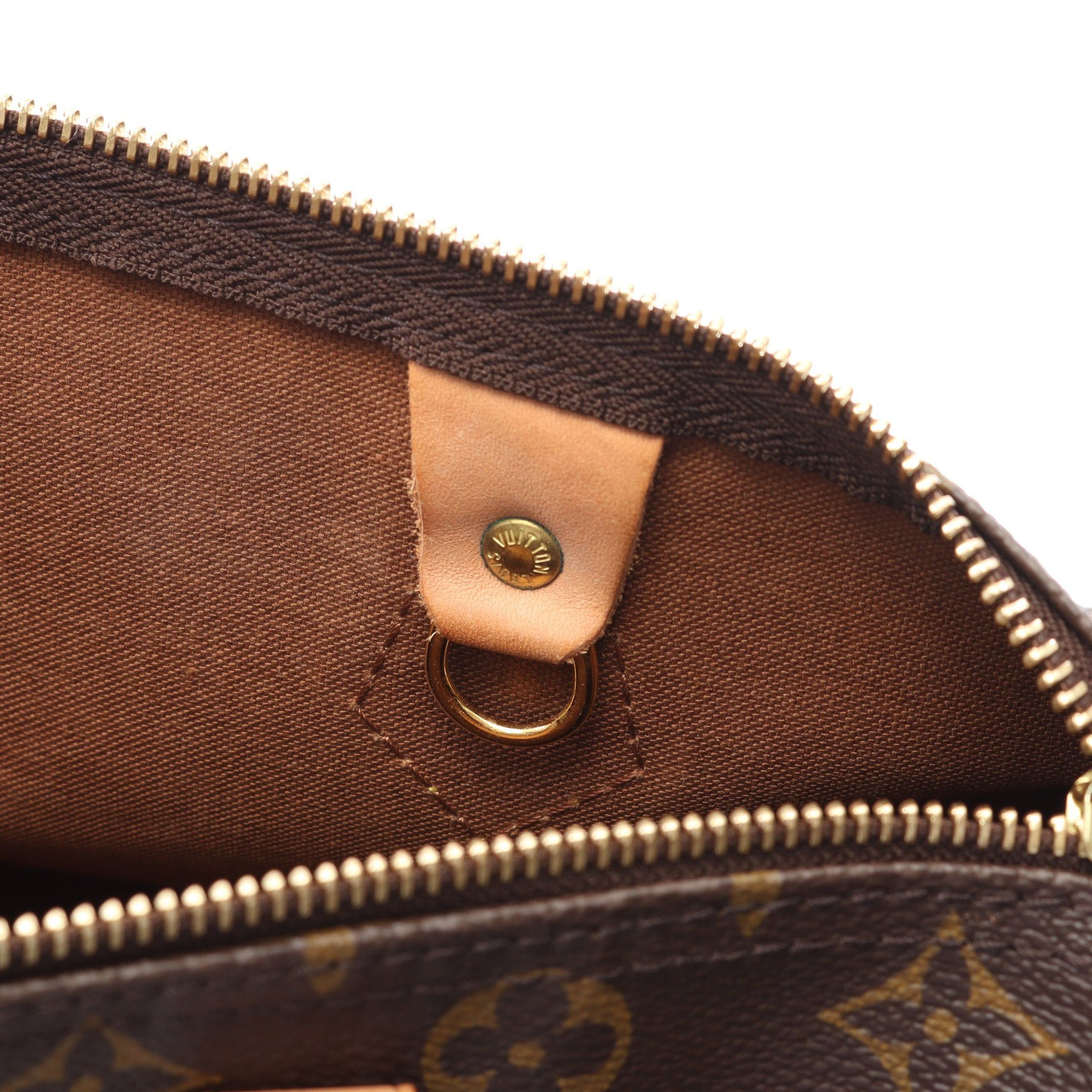 Louis Vuitton Louis Vuitton Speedy 30 Monogram Handbag Leather Brown Size ONE SIZE - 12 Thumbnail