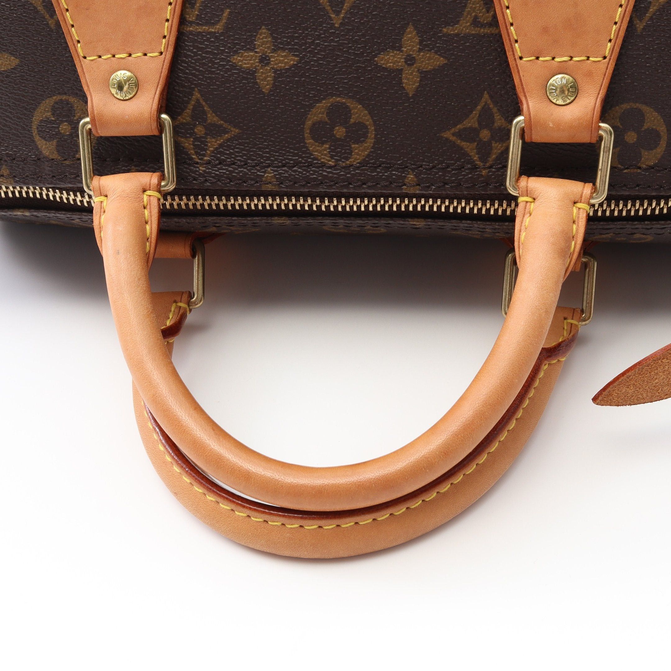 Louis Vuitton Louis Vuitton Speedy 30 Monogram Handbag Leather Brown Size ONE SIZE - 8 Thumbnail