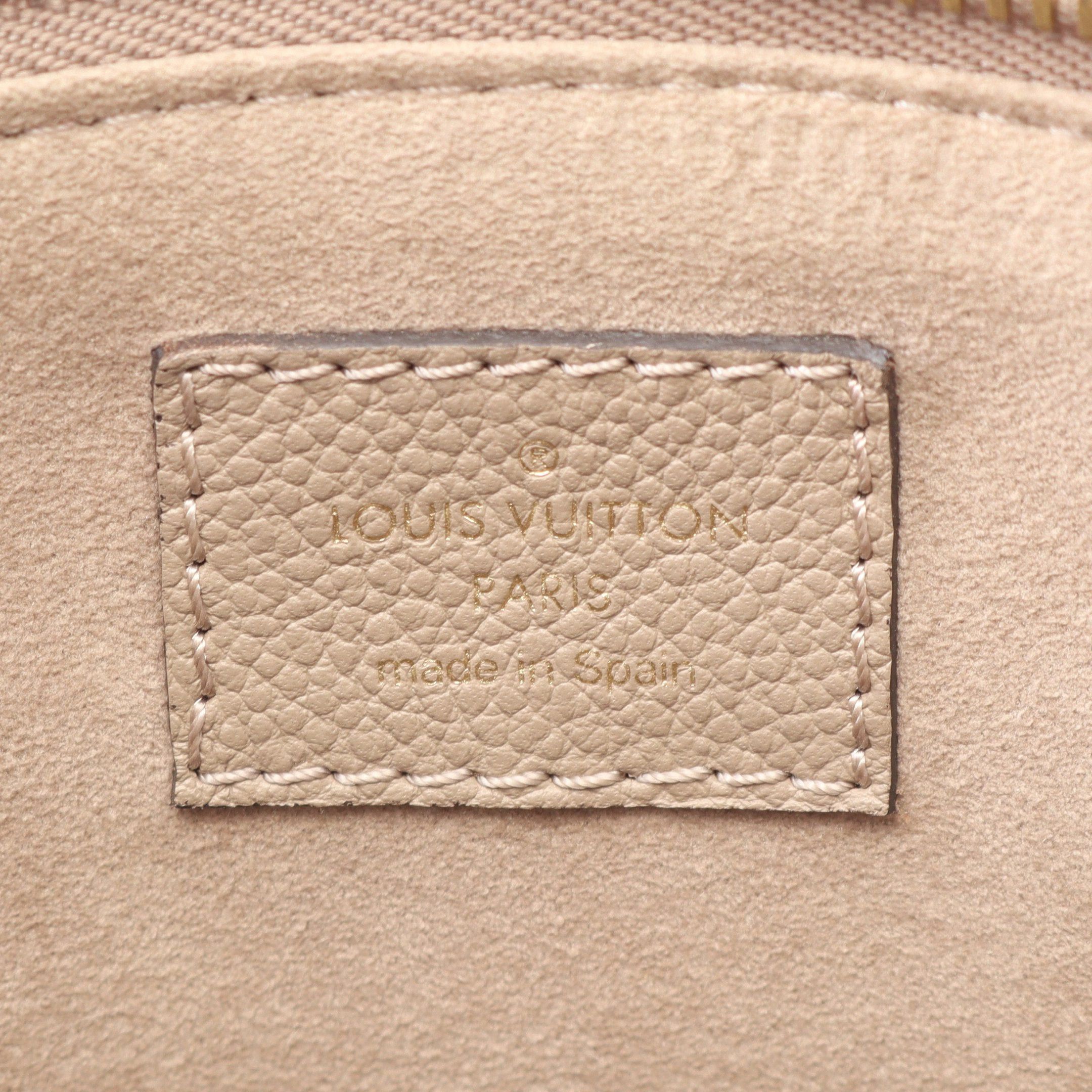 Louis Vuitton Louis Vuitton Petit Pare Pm Monogram Empreinte Tourterelle Claim Handbag Leather Gray Beige Size ONE SIZE - 4 Thumbnail