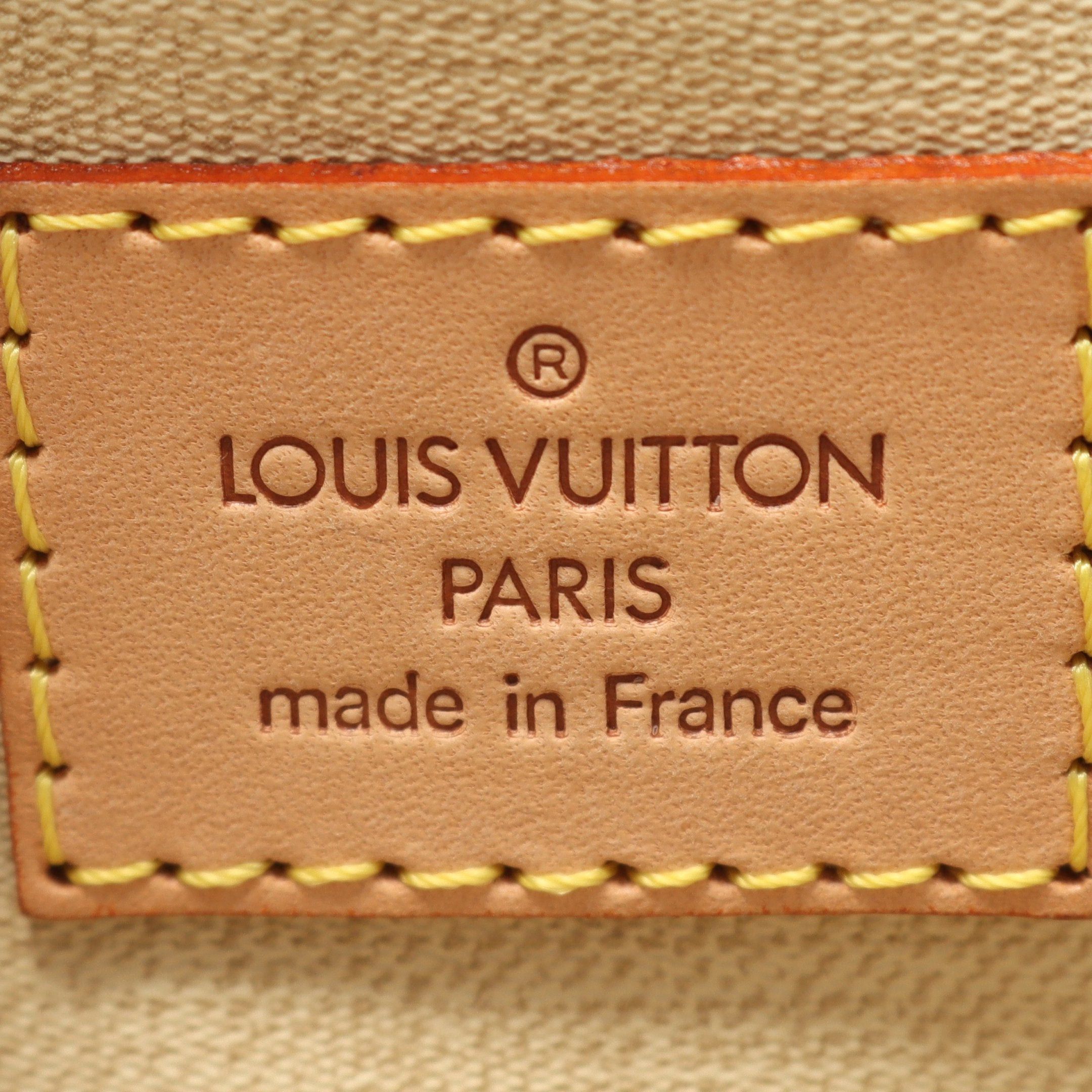 Louis Vuitton Louis Vuitton Trouville Monogram Handbag Leather Brown Size ONE SIZE - 4 Thumbnail