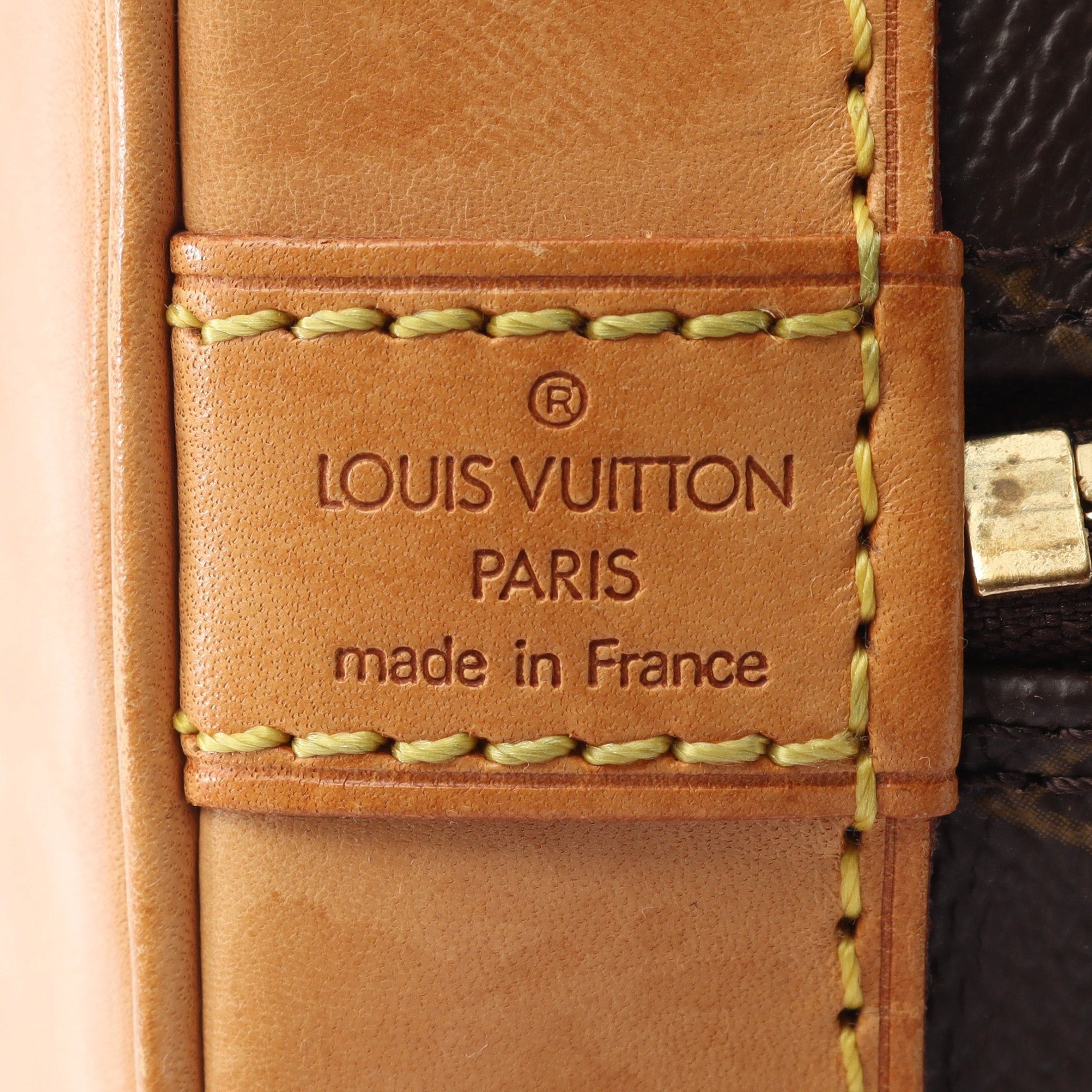 Louis Vuitton Louis Vuitton Alma Pm Monogram Handbag Leather Brown Size ONE SIZE - 4 Thumbnail