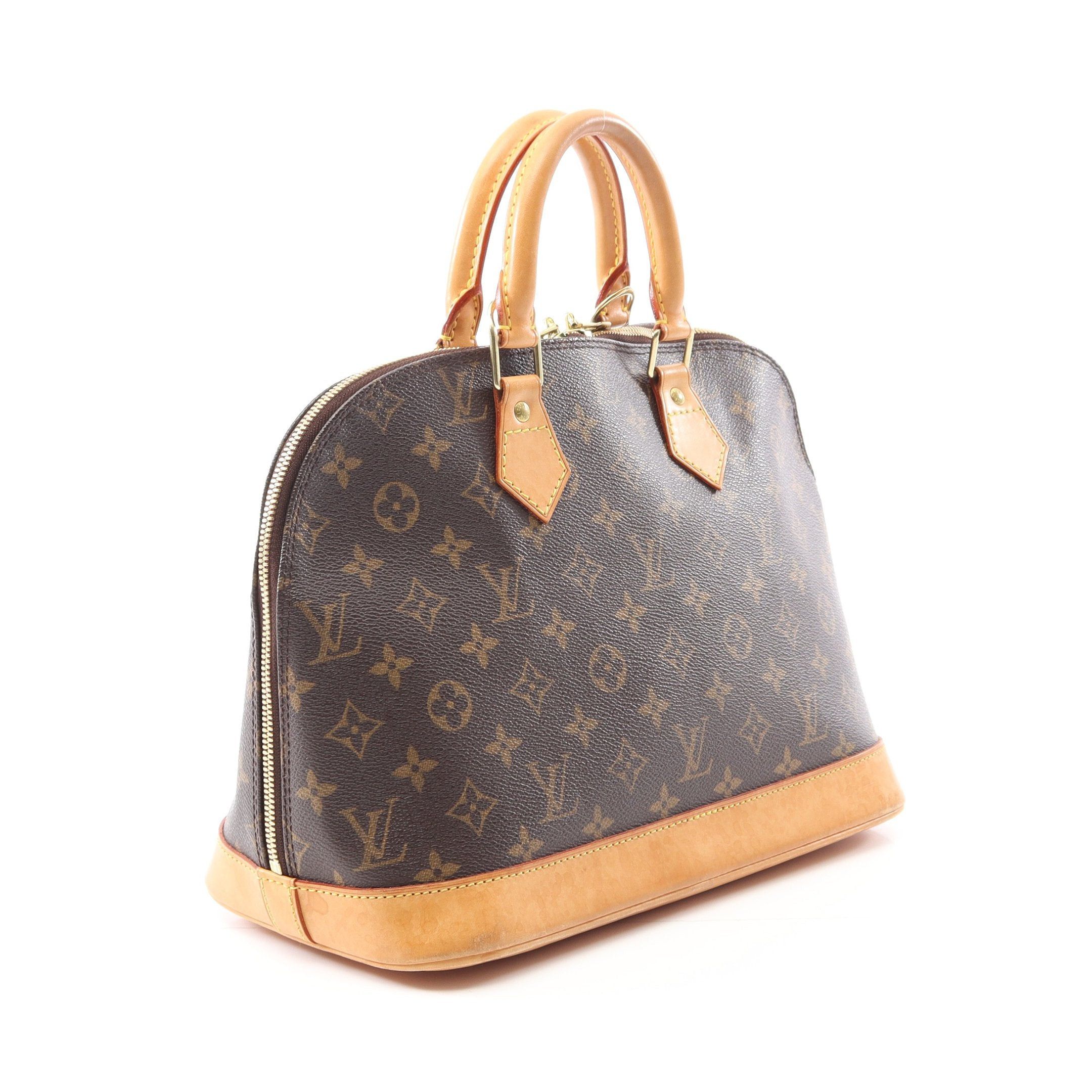 Louis Vuitton Louis Vuitton Alma Pm Monogram Handbag Leather Brown Size ONE SIZE - 2 Thumbnail