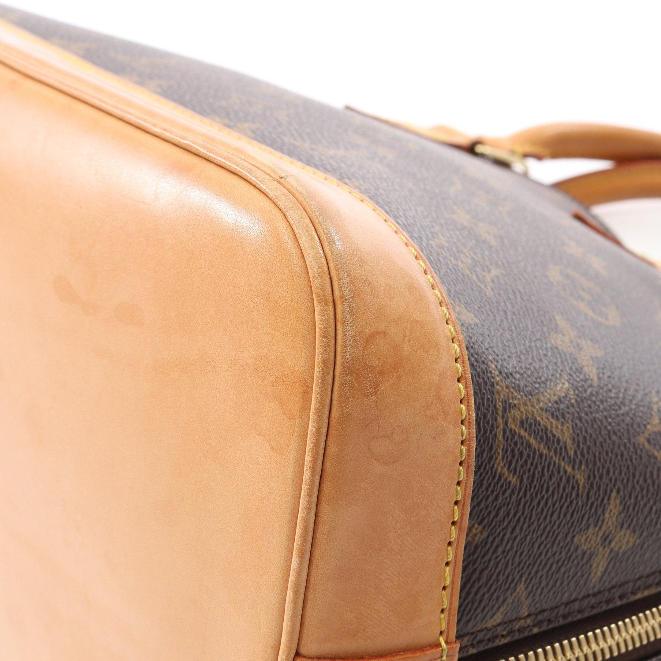 Louis Vuitton Louis Vuitton Alma Pm Monogram Handbag Leather Brown Size ONE SIZE - 7 Thumbnail