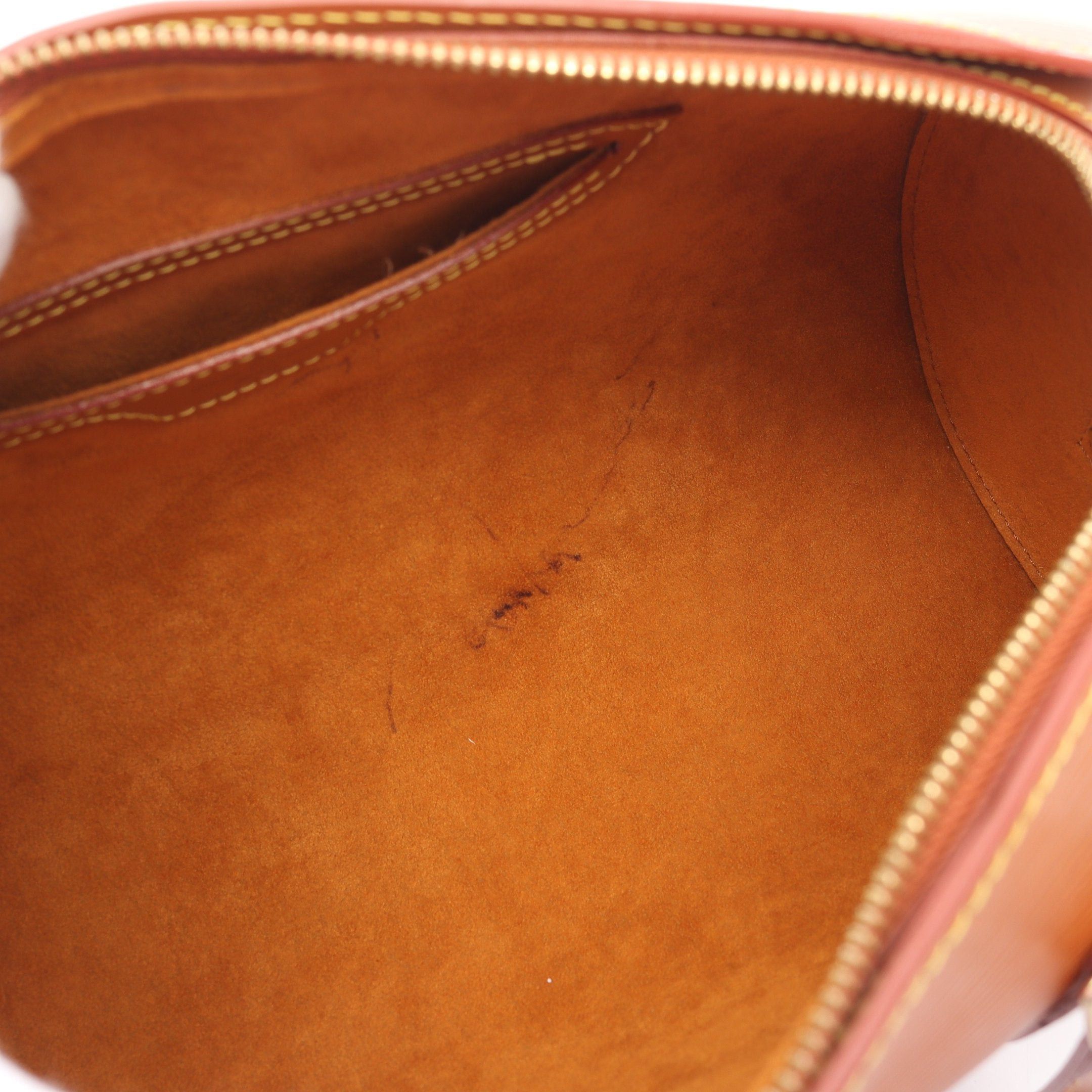 Louis Vuitton Louis Vuitton Soufflot Epi Zipang Gold Handbag Leather Light Brown Size ONE SIZE - 7 Thumbnail