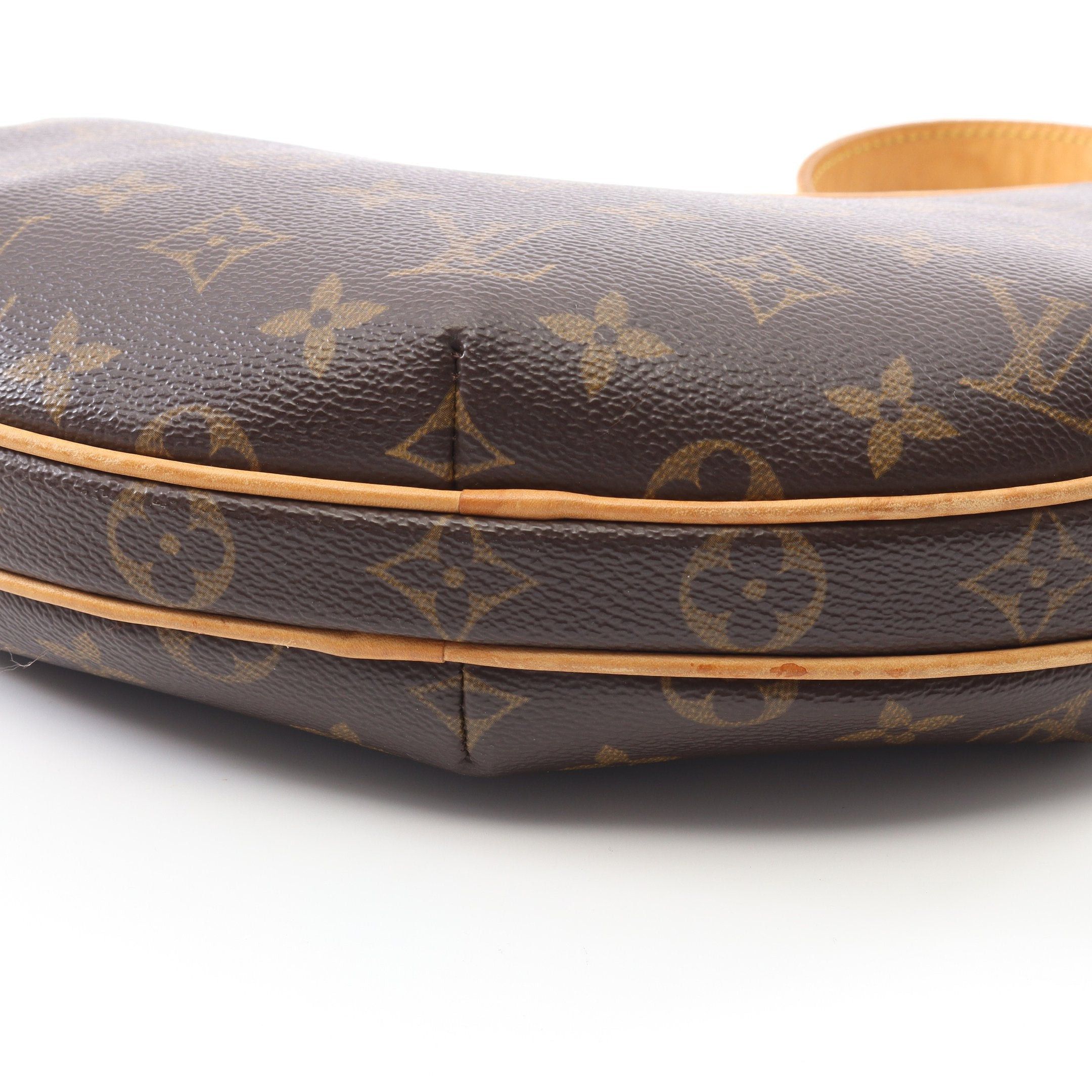 Louis Vuitton Louis Vuitton Pochette Croissant Monogram Shoulder Bag Leather Brown Size ONE SIZE - 10 Thumbnail