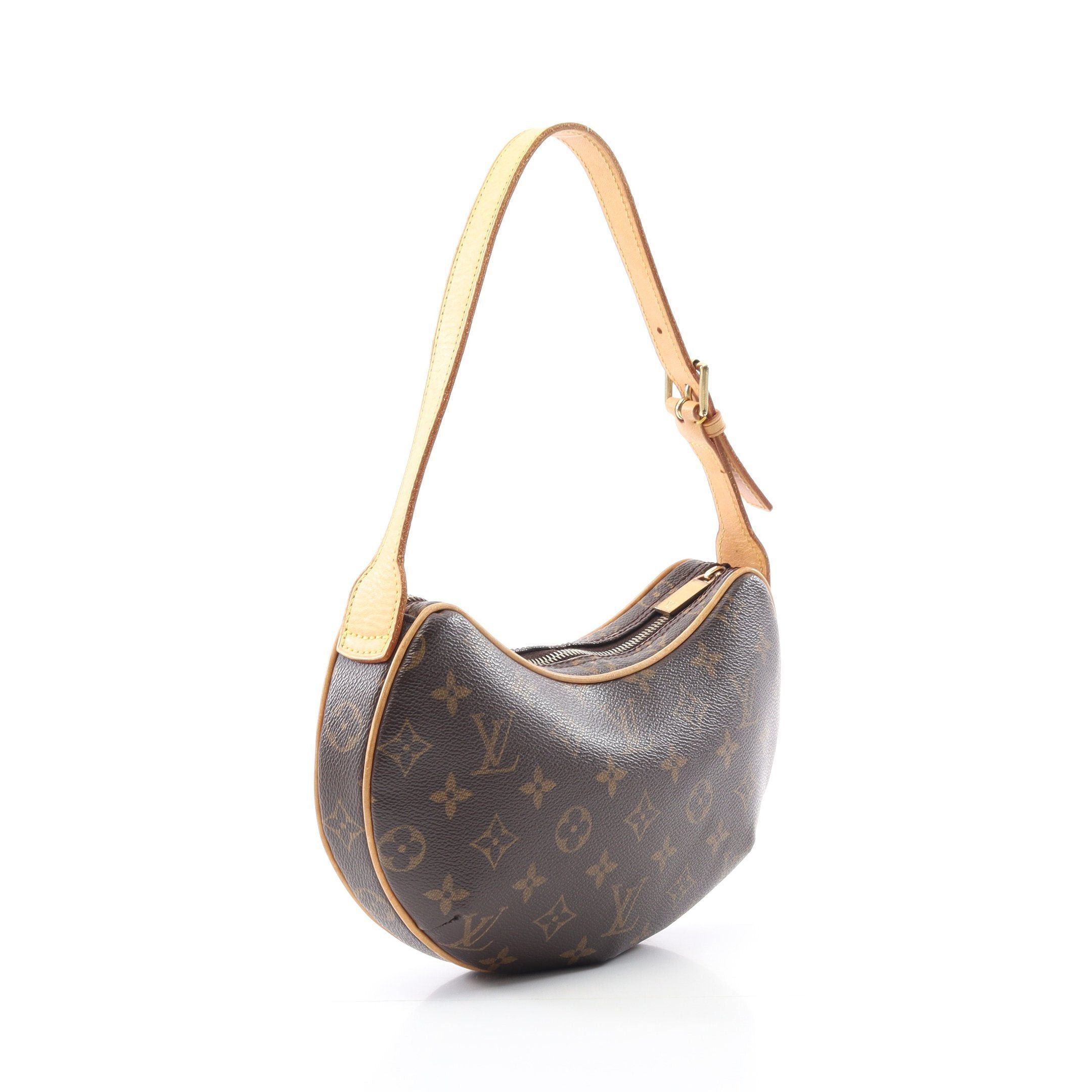 Louis Vuitton Louis Vuitton Pochette Croissant Monogram Shoulder Bag Leather Brown Size ONE SIZE - 2 Thumbnail
