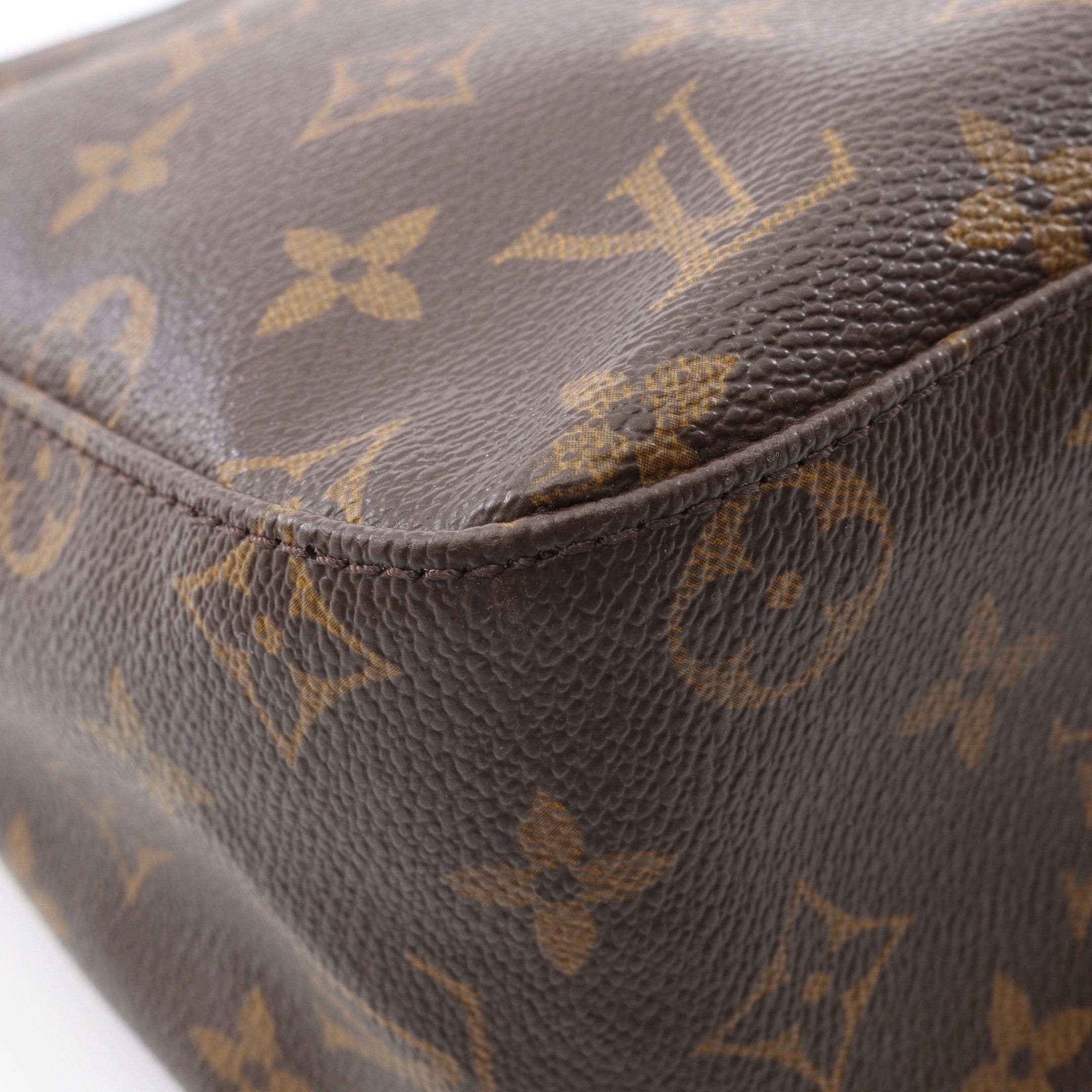 Louis Vuitton Louis Vuitton Looping Mm Monogram Shoulder Bag Leather Brown Size ONE SIZE - 6 Thumbnail