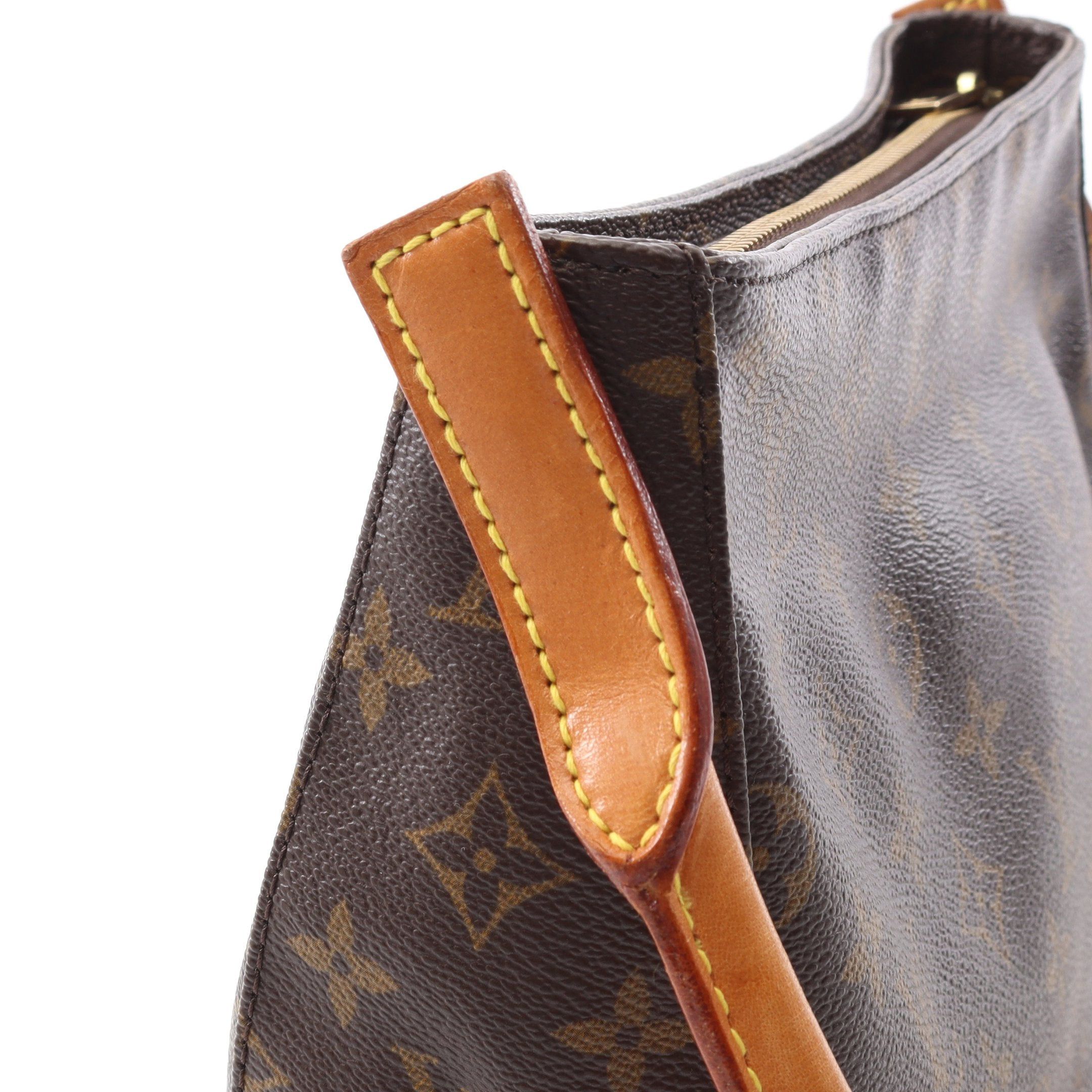 Louis Vuitton Louis Vuitton Looping Mm Monogram Shoulder Bag Leather Brown Size ONE SIZE - 11 Thumbnail