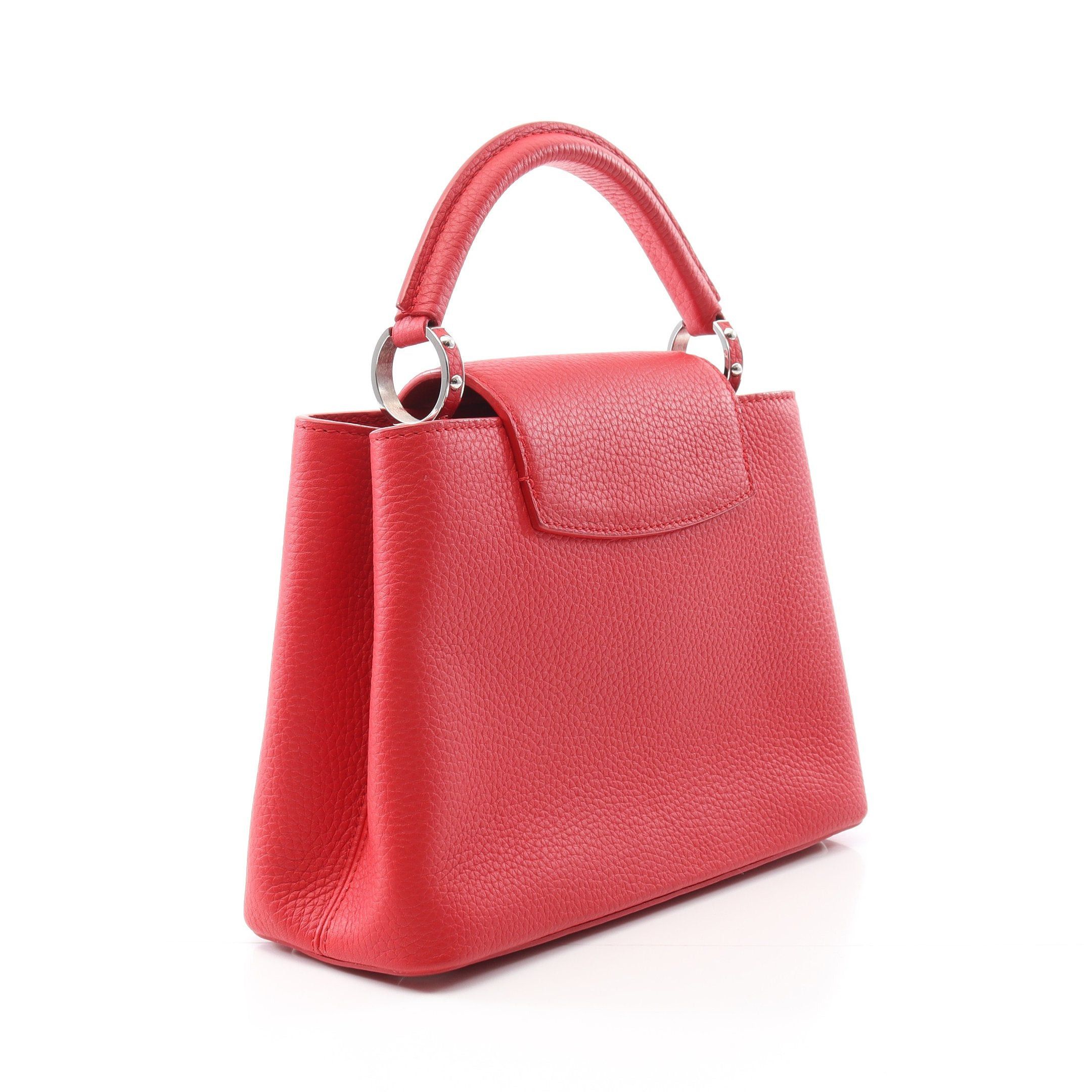 Louis Vuitton Louis Vuitton Capucines Bb Ruby Handbag Leather Red Size ONE SIZE - 2 Thumbnail