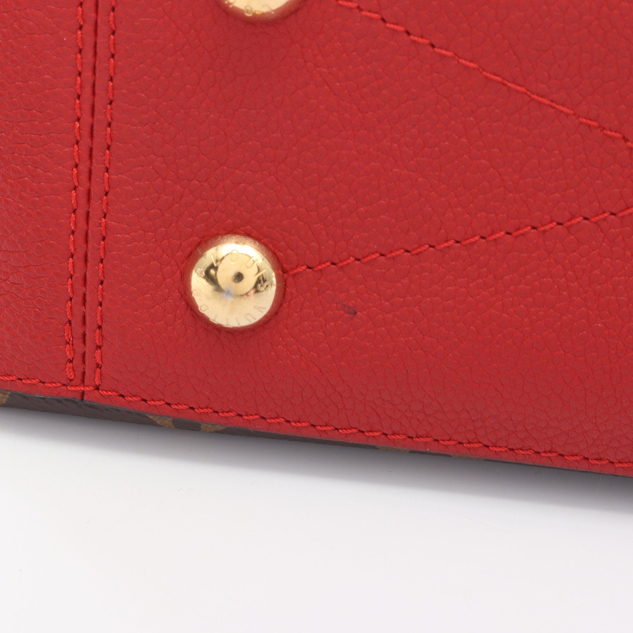 Louis Vuitton Louis Vuitton Surenne Bb Monogram Cerise Chain Shoulder Bag Leather Brown Red Size ONE SIZE - 8 Thumbnail