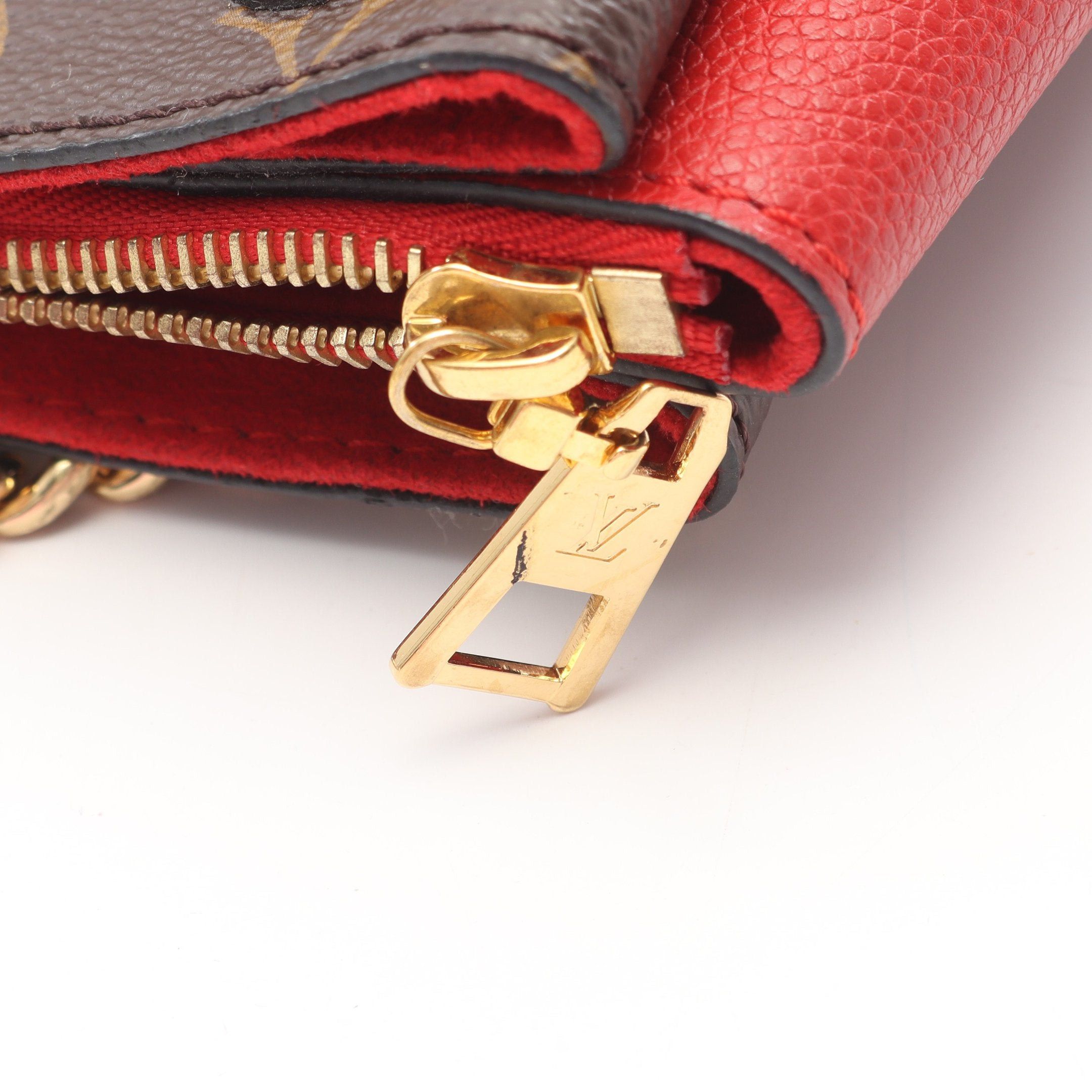 Louis Vuitton Louis Vuitton Surenne Bb Monogram Cerise Chain Shoulder Bag Leather Brown Red Size ONE SIZE - 6 Thumbnail