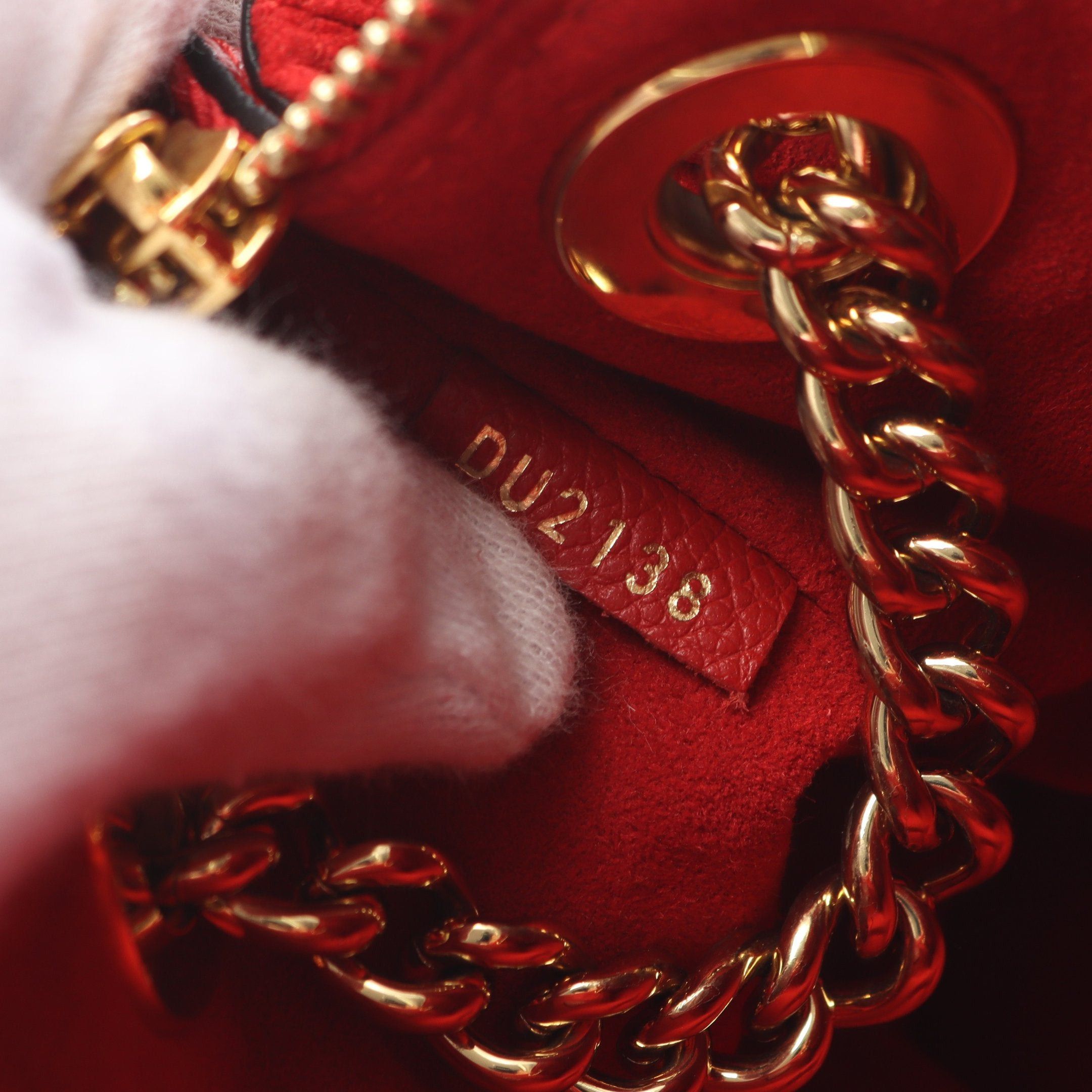 Louis Vuitton Louis Vuitton Surenne Bb Monogram Cerise Chain Shoulder Bag Leather Brown Red Size ONE SIZE - 5 Thumbnail