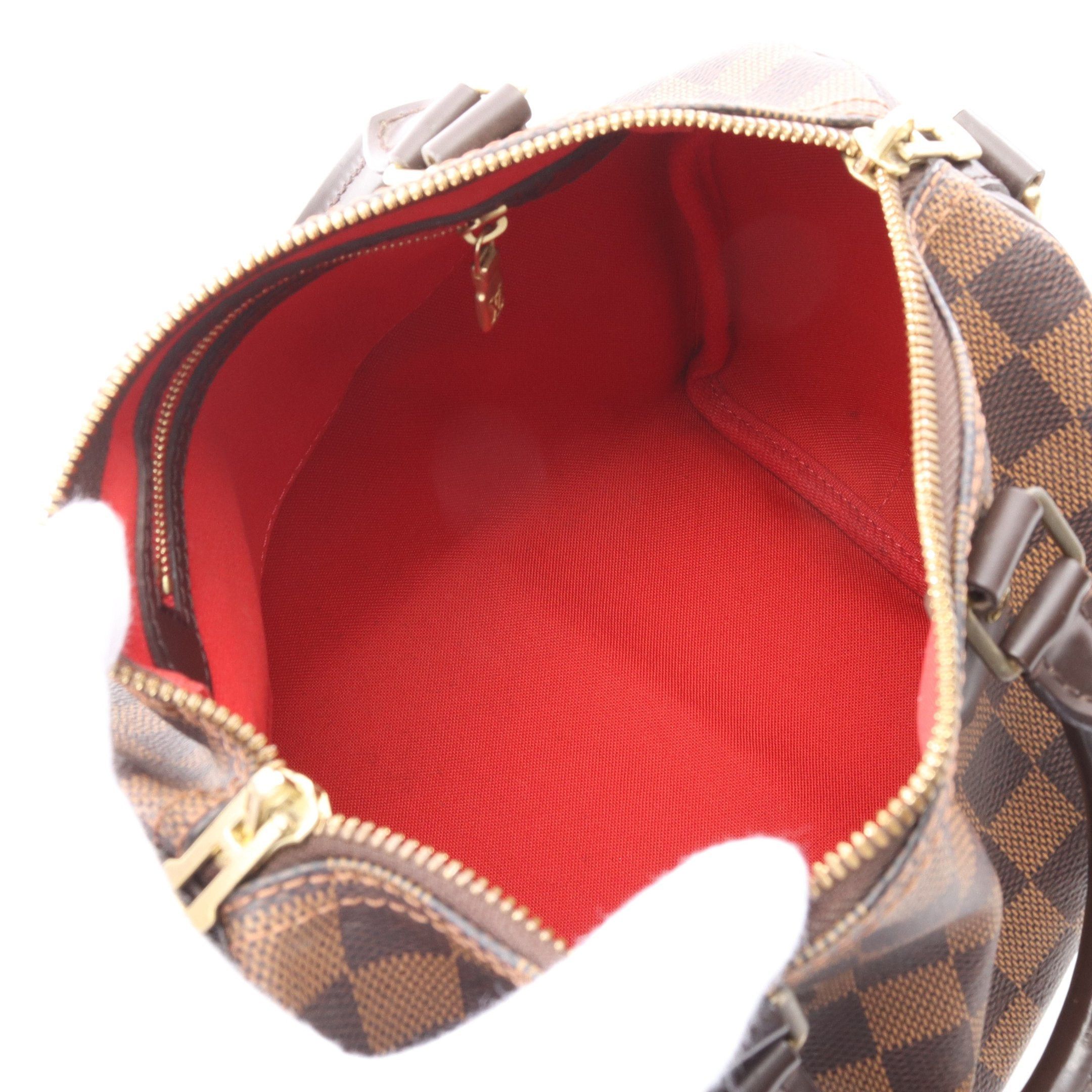 Louis Vuitton Louis Vuitton Speedy 25 Damier Ebene Handbag Leather Brown Size ONE SIZE - 3 Thumbnail