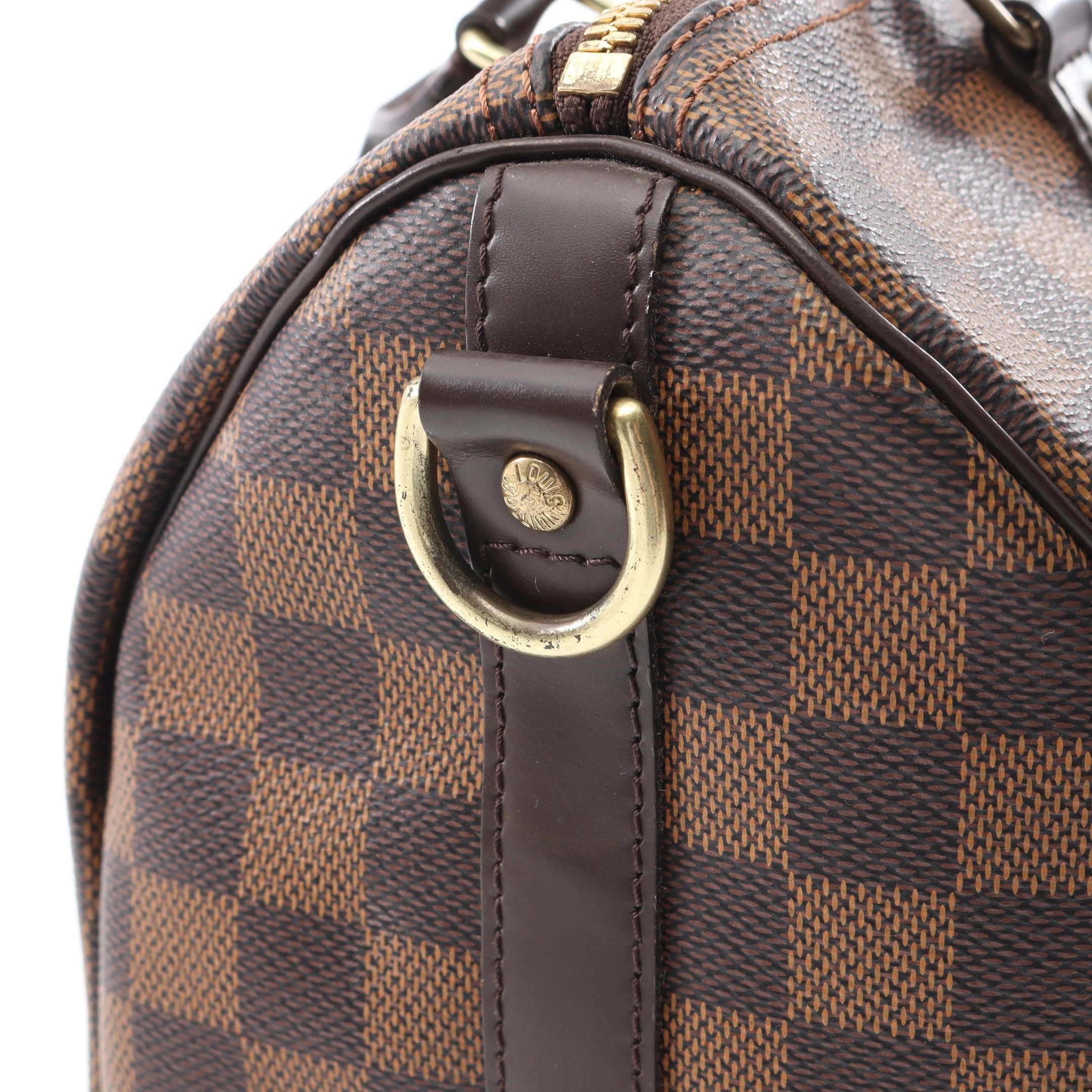 Louis Vuitton Louis Vuitton Speedy 25 Damier Ebene Handbag Leather Brown Size ONE SIZE - 9 Thumbnail