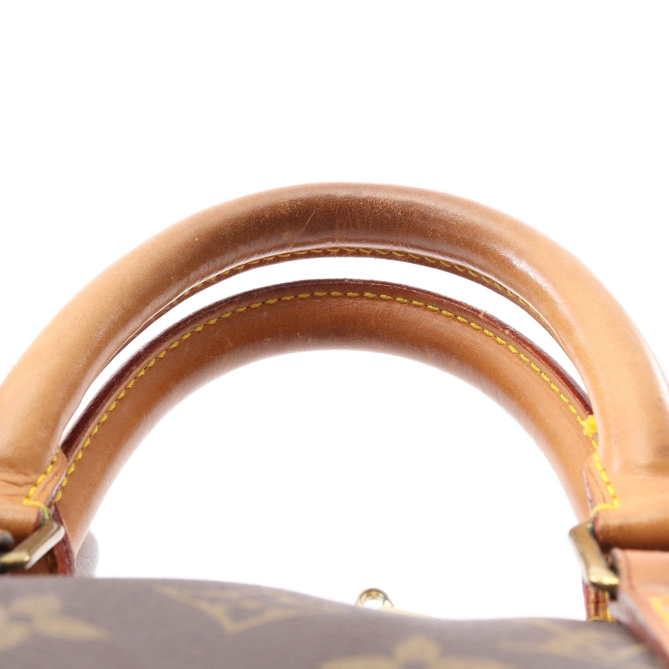 Louis Vuitton Louis Vuitton Keepall 45 Monogram Boston Bag Leather Brown Size ONE SIZE - 9 Thumbnail