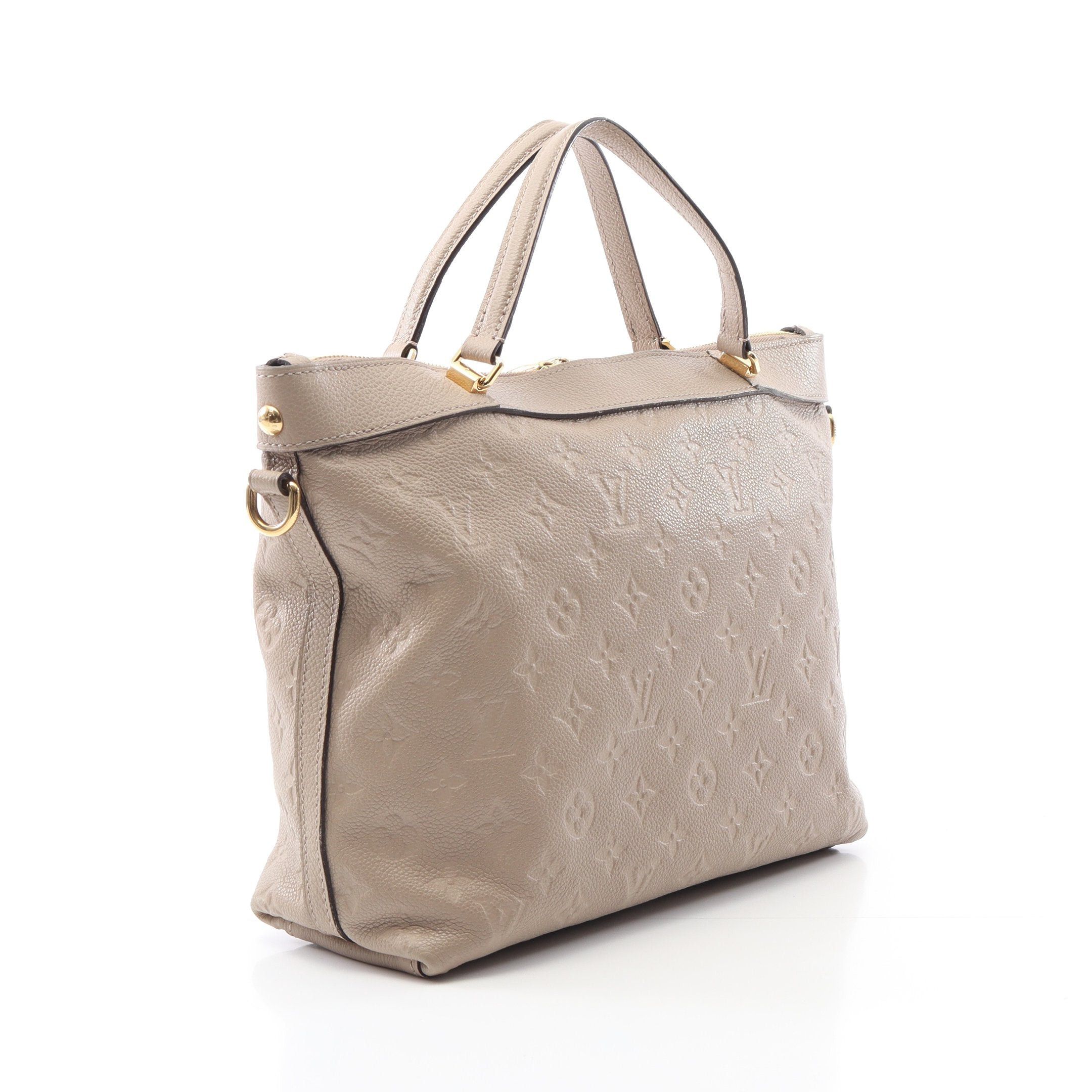 Louis Vuitton Louis Vuitton Bastille Pm Monogram Empreinte Carré Handbag Leather Gray Beige Size ONE SIZE - 2 Thumbnail