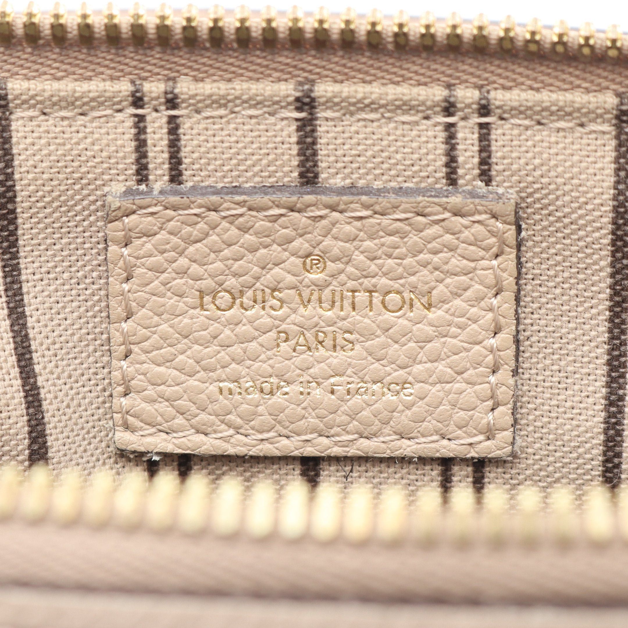 Louis Vuitton Louis Vuitton Bastille Pm Monogram Empreinte Carré Handbag Leather Gray Beige Size ONE SIZE - 4 Thumbnail