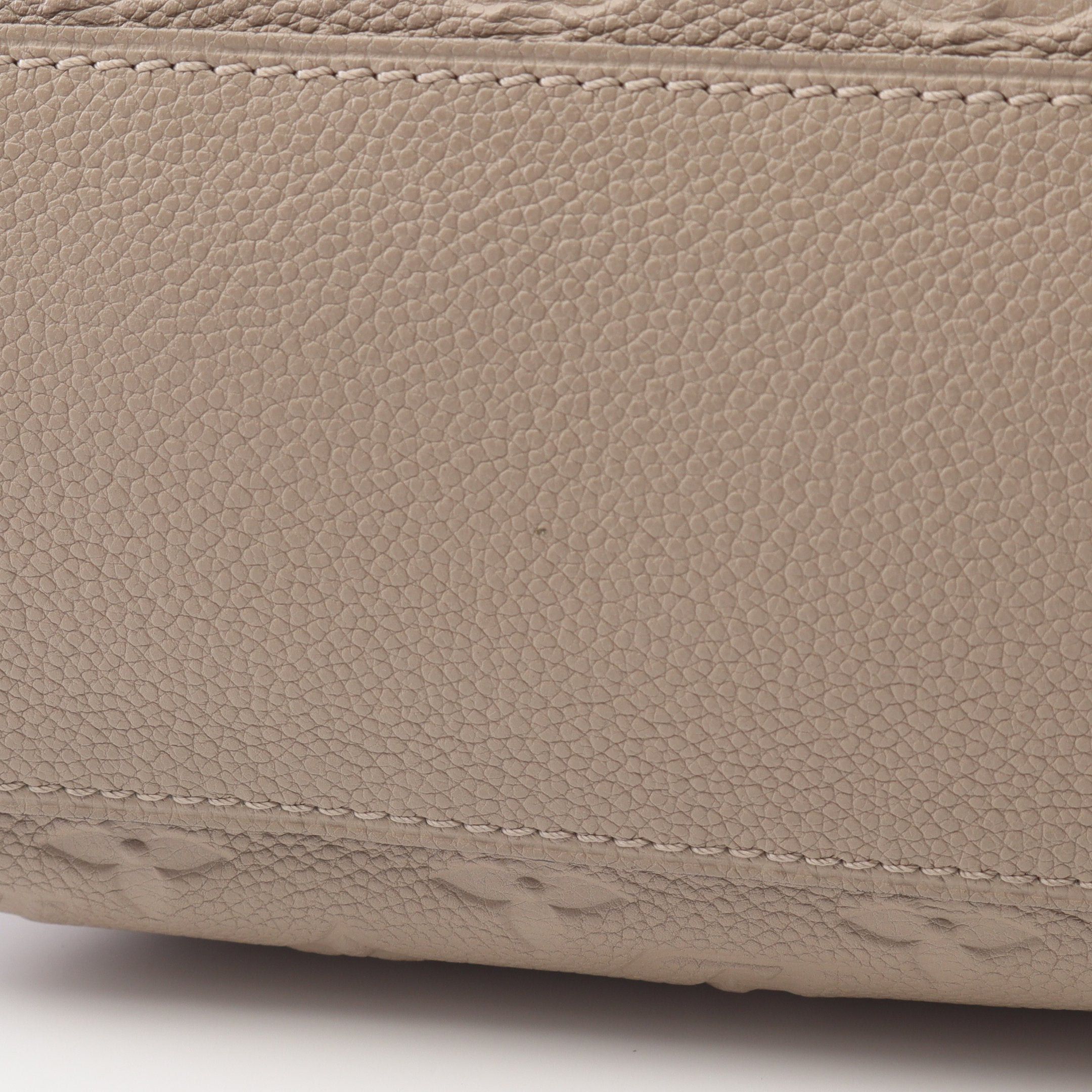 Louis Vuitton Louis Vuitton Bastille Pm Monogram Empreinte Carré Handbag Leather Gray Beige Size ONE SIZE - 9 Thumbnail