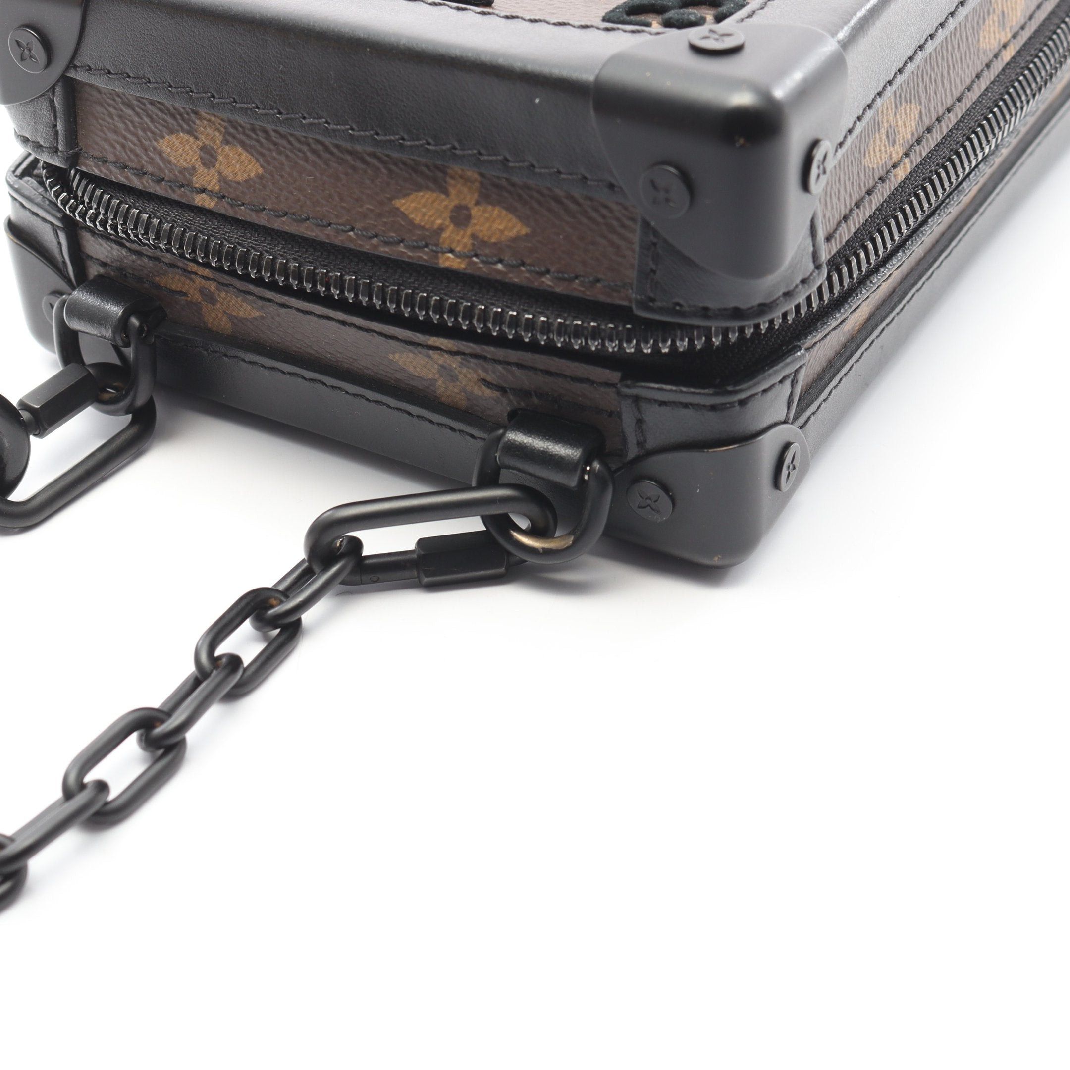 Louis Vuitton Louis Vuitton Vertical Soft Trunk Monogram Taffeta Chain Shoulder Bag Leather Brown Black Size ONE SIZE - 7 Thumbnail