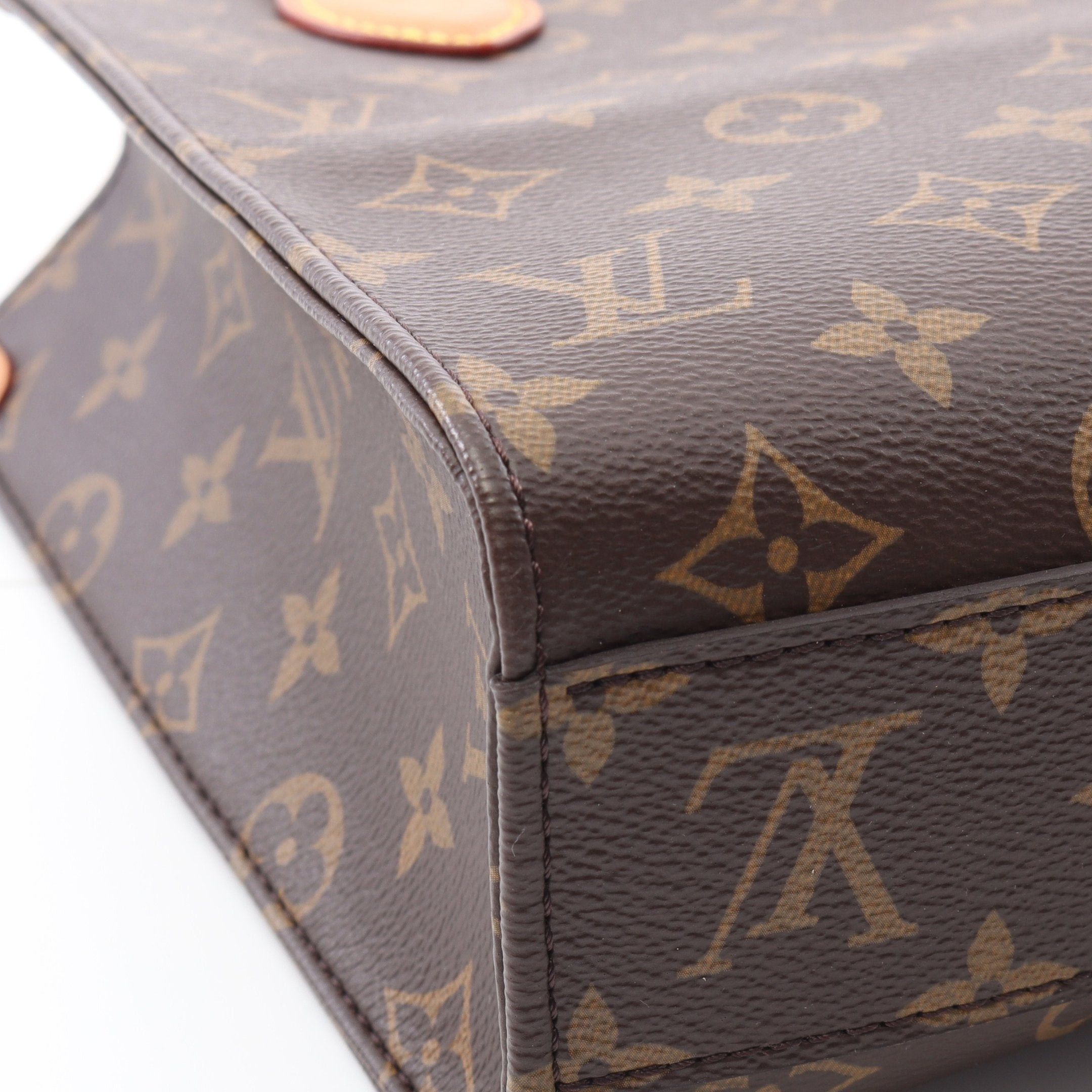 Louis Vuitton Louis Vuitton Sac Plat Bb Handbag Leather Brown Size ONE SIZE - 5 Thumbnail