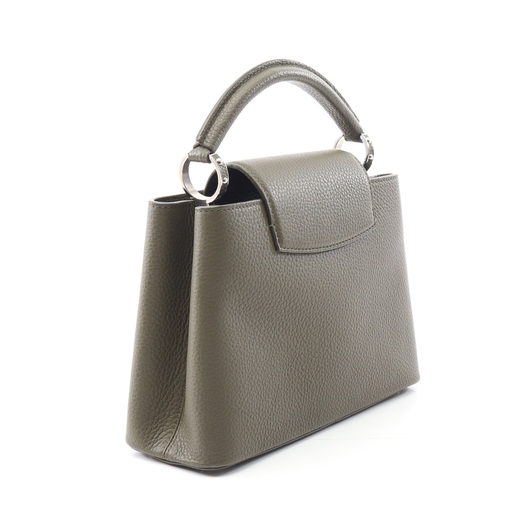 Louis Vuitton Louis Vuitton Capucines Bb Khaki Handbag Taurillon Leather Green Size ONE SIZE - 2 Thumbnail