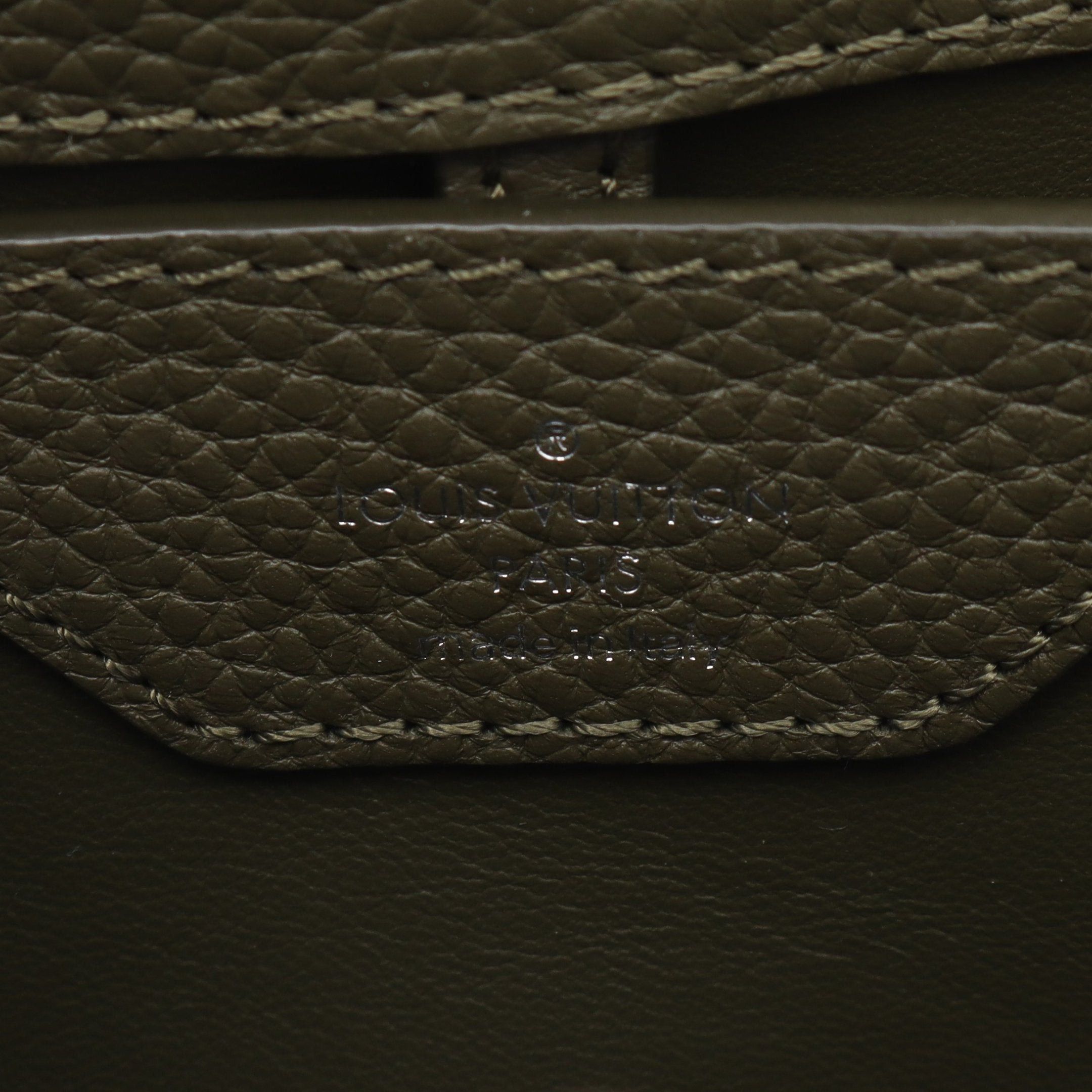 Louis Vuitton Louis Vuitton Capucines Bb Khaki Handbag Taurillon Leather Green Size ONE SIZE - 4 Thumbnail