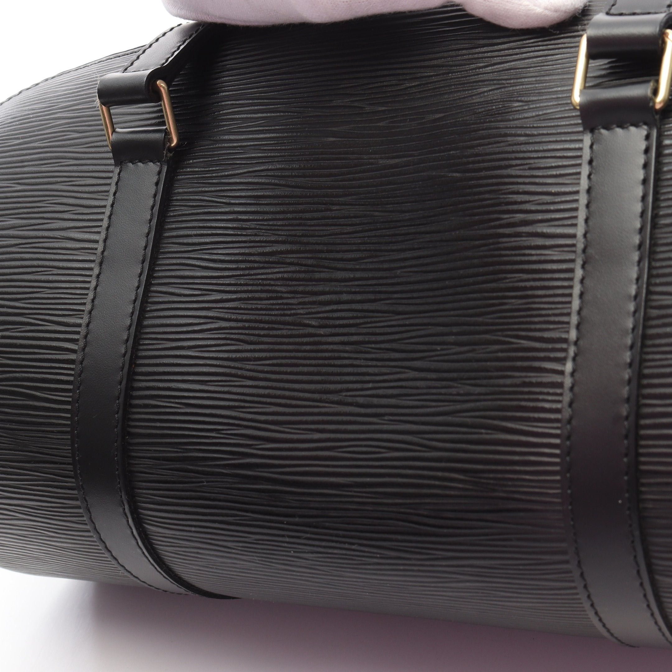 Louis Vuitton Louis Vuitton Soufflot Epi Noir Handbag Leather Black Size ONE SIZE - 10 Thumbnail