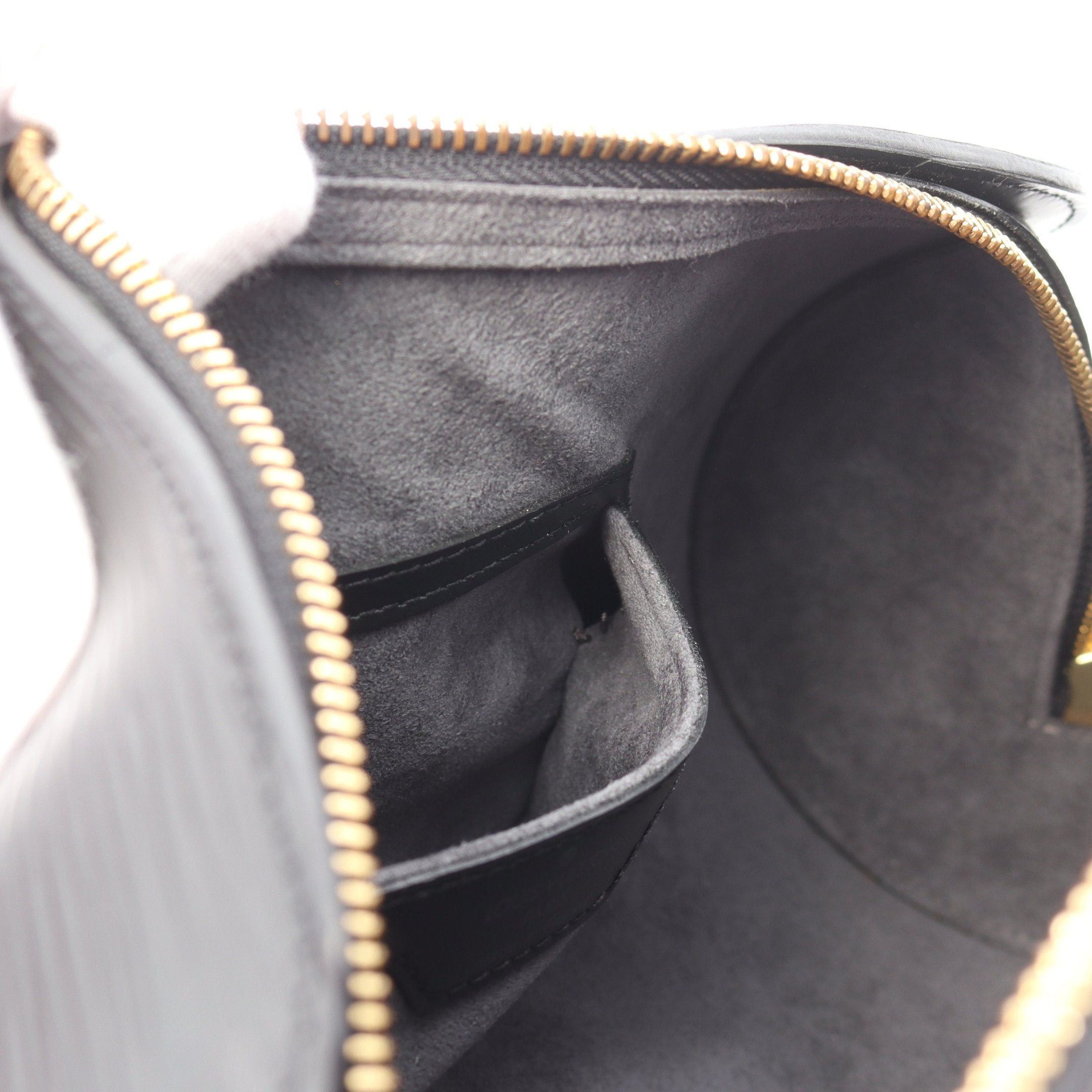 Louis Vuitton Louis Vuitton Soufflot Epi Noir Handbag Leather Black Size ONE SIZE - 6 Thumbnail