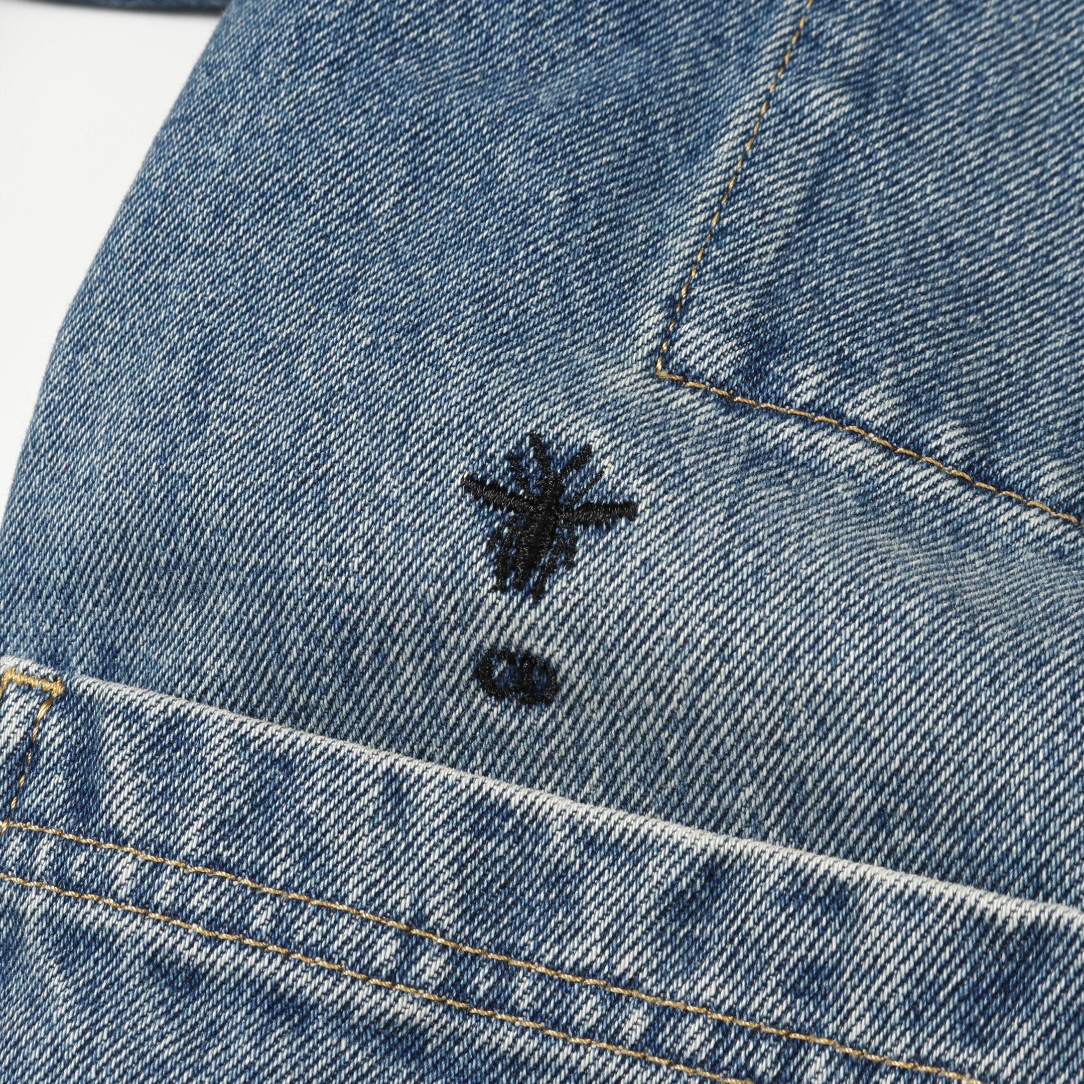 Dior Dior Bee Embroidery Denim Jacket Cotton Blue Size ONE SIZE - 9 Thumbnail
