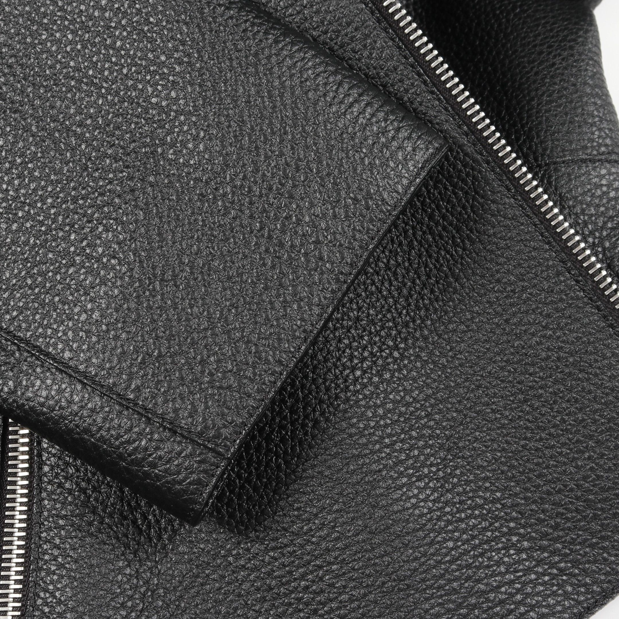 Hermes Hermes Leather Jacket Deerskin Black Size ONE SIZE - 7 Thumbnail