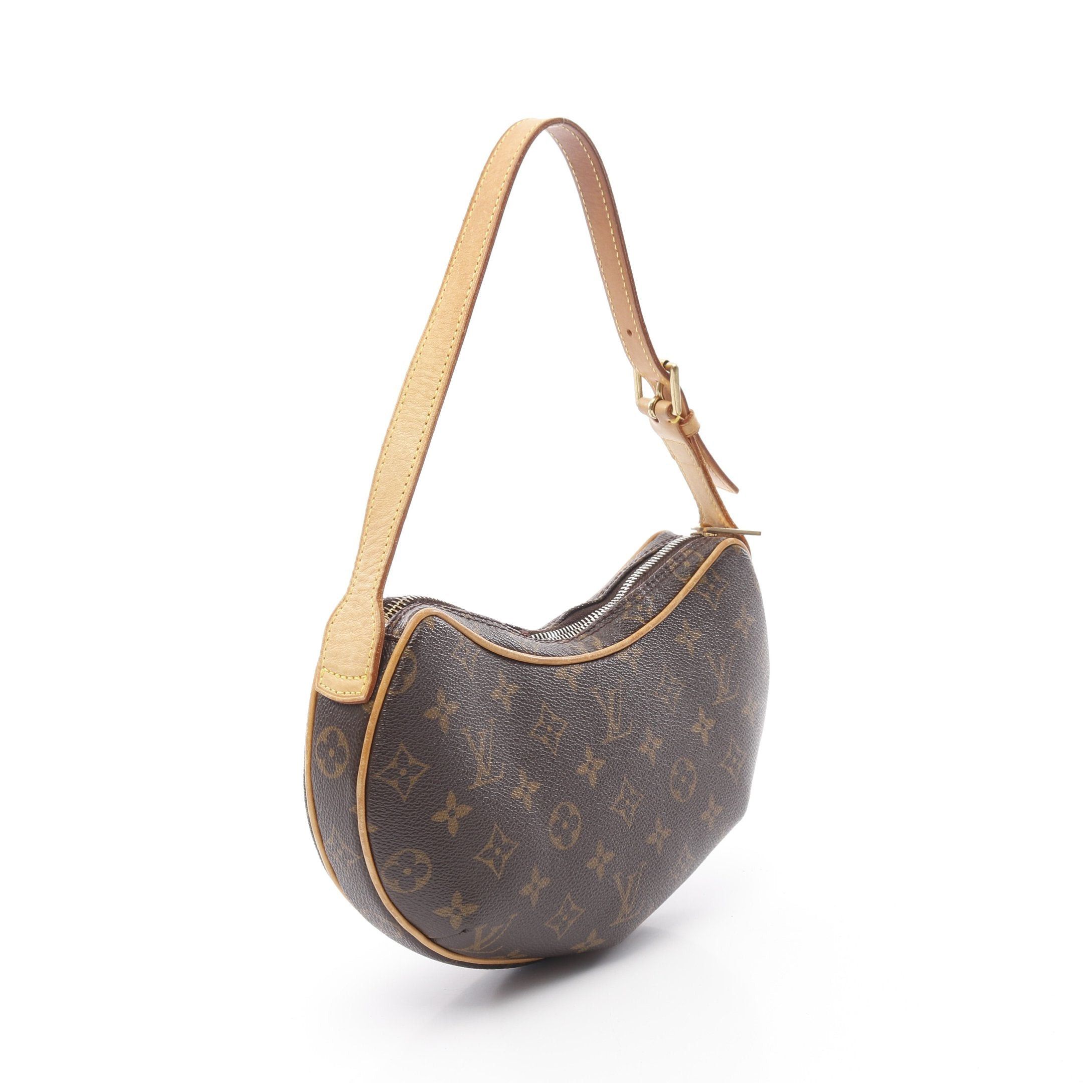 Louis Vuitton Louis Vuitton Pochette Croissant Monogram Shoulder Bag Leather Brown Size ONE SIZE - 2 Thumbnail