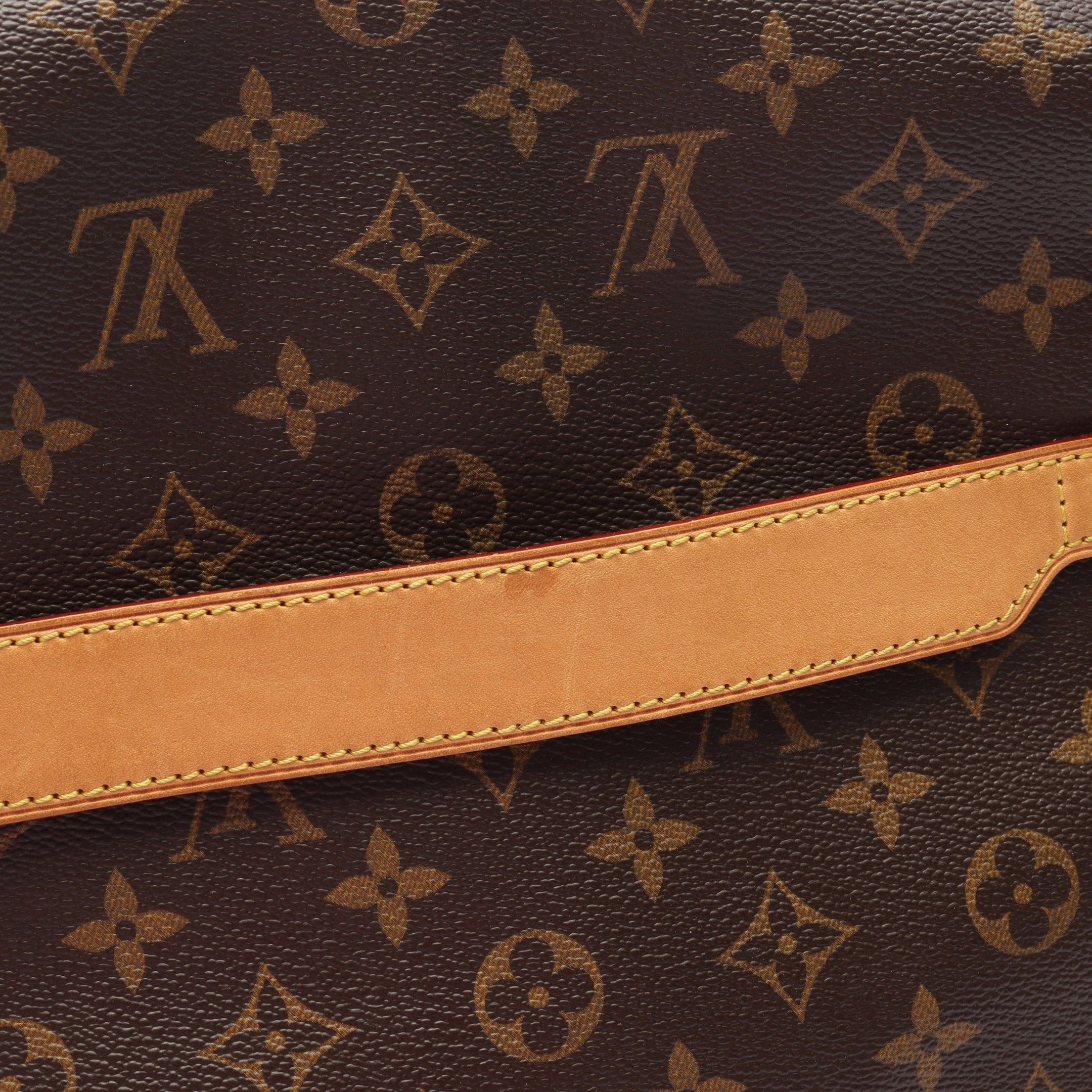 Louis Vuitton Louis Vuitton Aves Monogram Shoulder Bag Leather Brown Size ONE SIZE - 8 Thumbnail