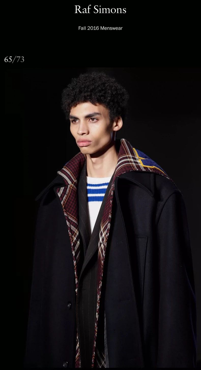 Raf Simons Sailor's check coat coat