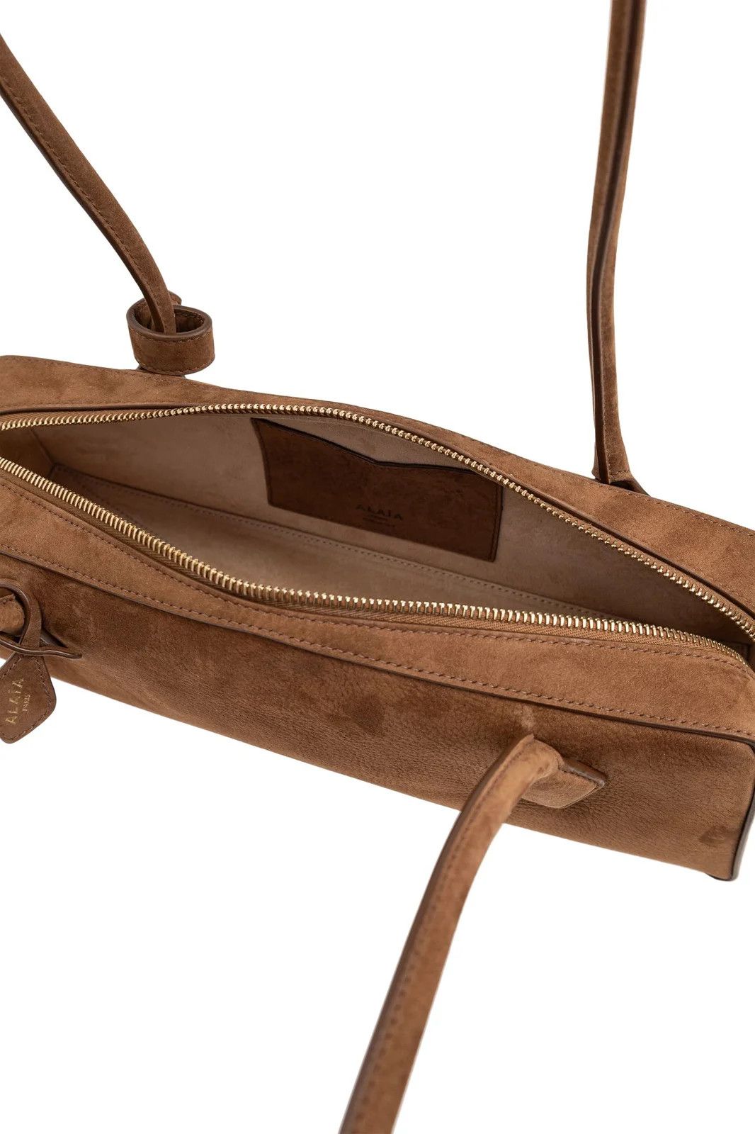 Alaia Le Teckel Medium suede shoulder bag Size ONE SIZE - 4 Thumbnail