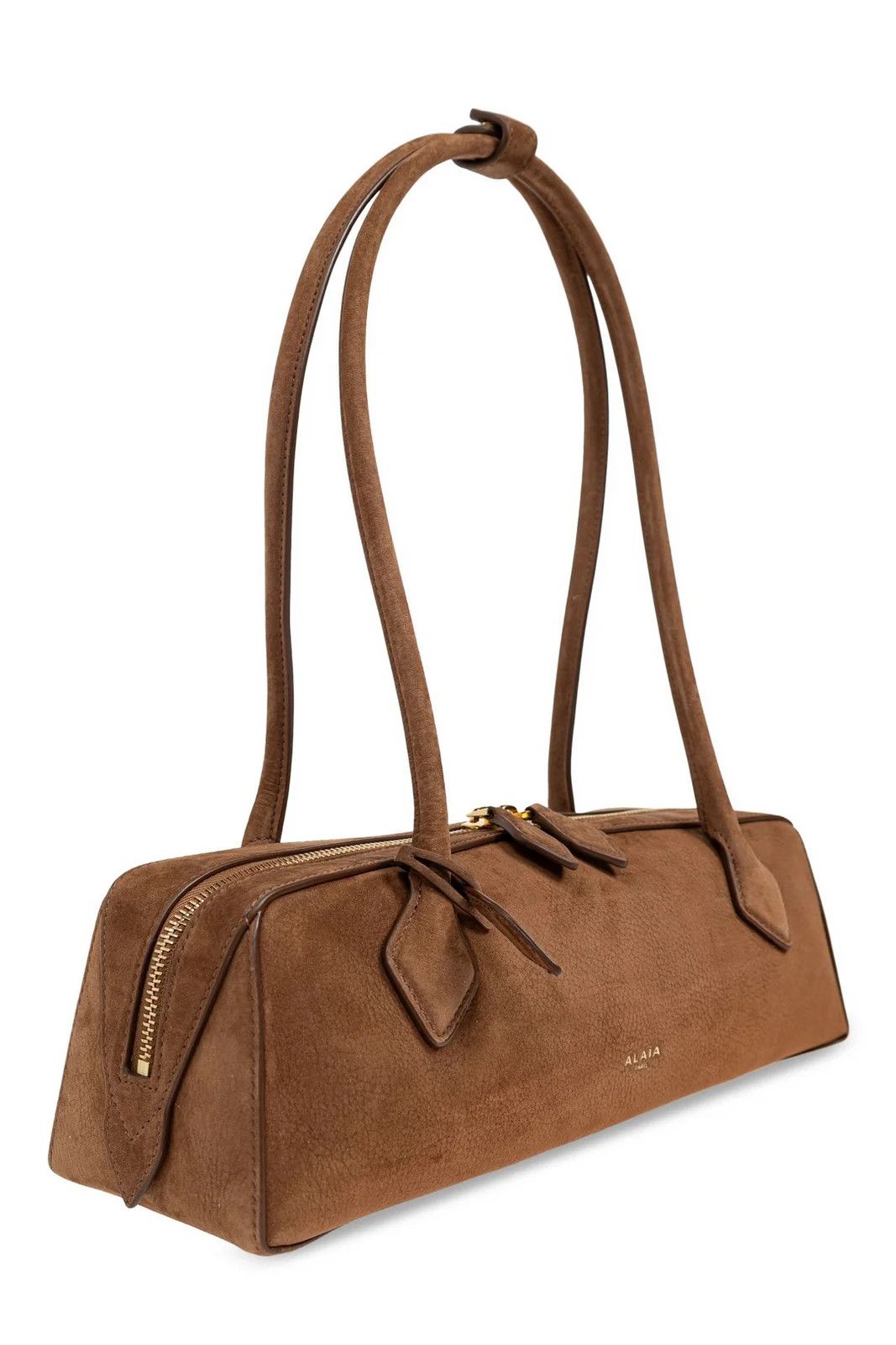 Alaia Le Teckel Medium suede shoulder bag Size ONE SIZE - 3 Thumbnail