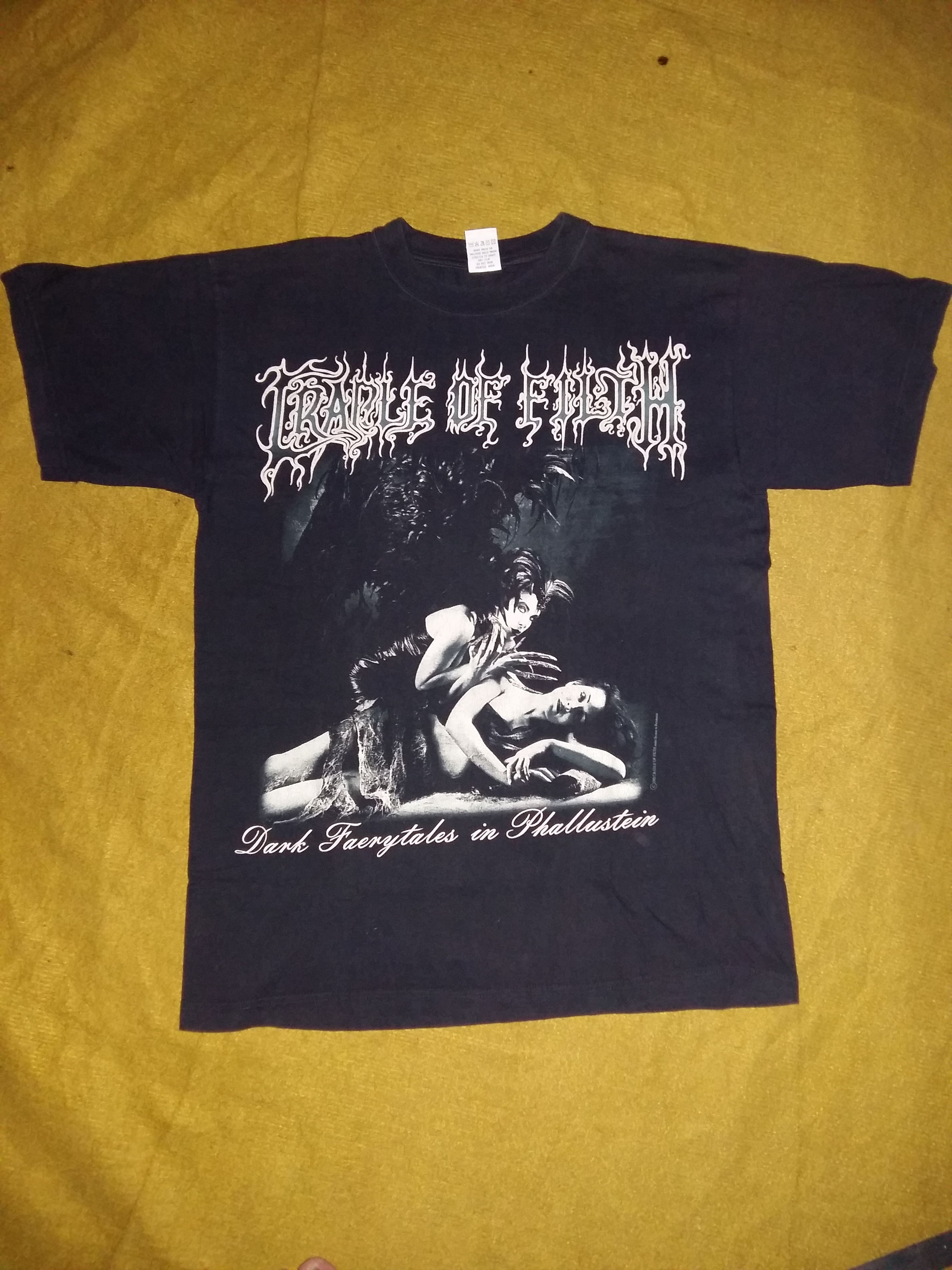 Band Tees Rare Cradle of filth shirt 90s kanye west black metal 