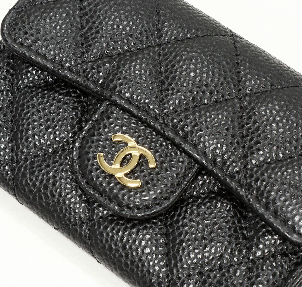 Chanel Chanel Chanel Card Case Caviar Leather Card Case Leather Card Case AP0214 Y01864 C3906 Size ONE SIZE - 5 Thumbnail