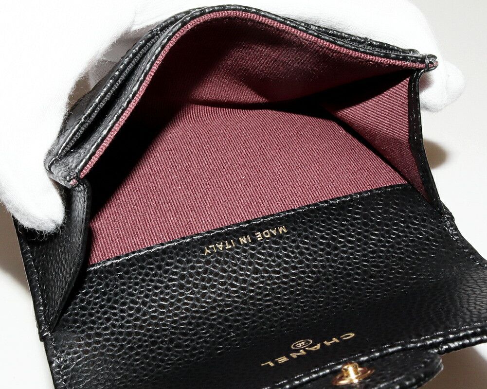 Chanel Chanel Chanel Card Case Caviar Leather Card Case Leather Card Case AP0214 Y01864 C3906 Size ONE SIZE - 4 Thumbnail