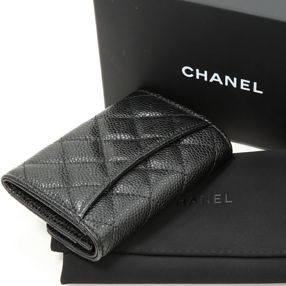 Chanel Chanel Chanel Card Case Caviar Leather Card Case Leather Card Case AP0214 Y01864 C3906 Size ONE SIZE - 2 Thumbnail