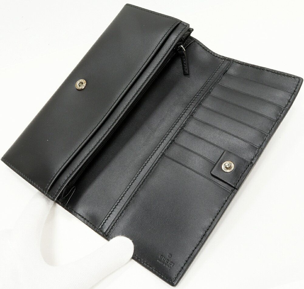 Gucci Gucci Gucci GG GUCCISSIMA Calfskin Long Wallet Leather Long Wallet 408837 CWD2N 1000 DUTY FREE for USA Size ONE SIZE - 3 Thumbnail