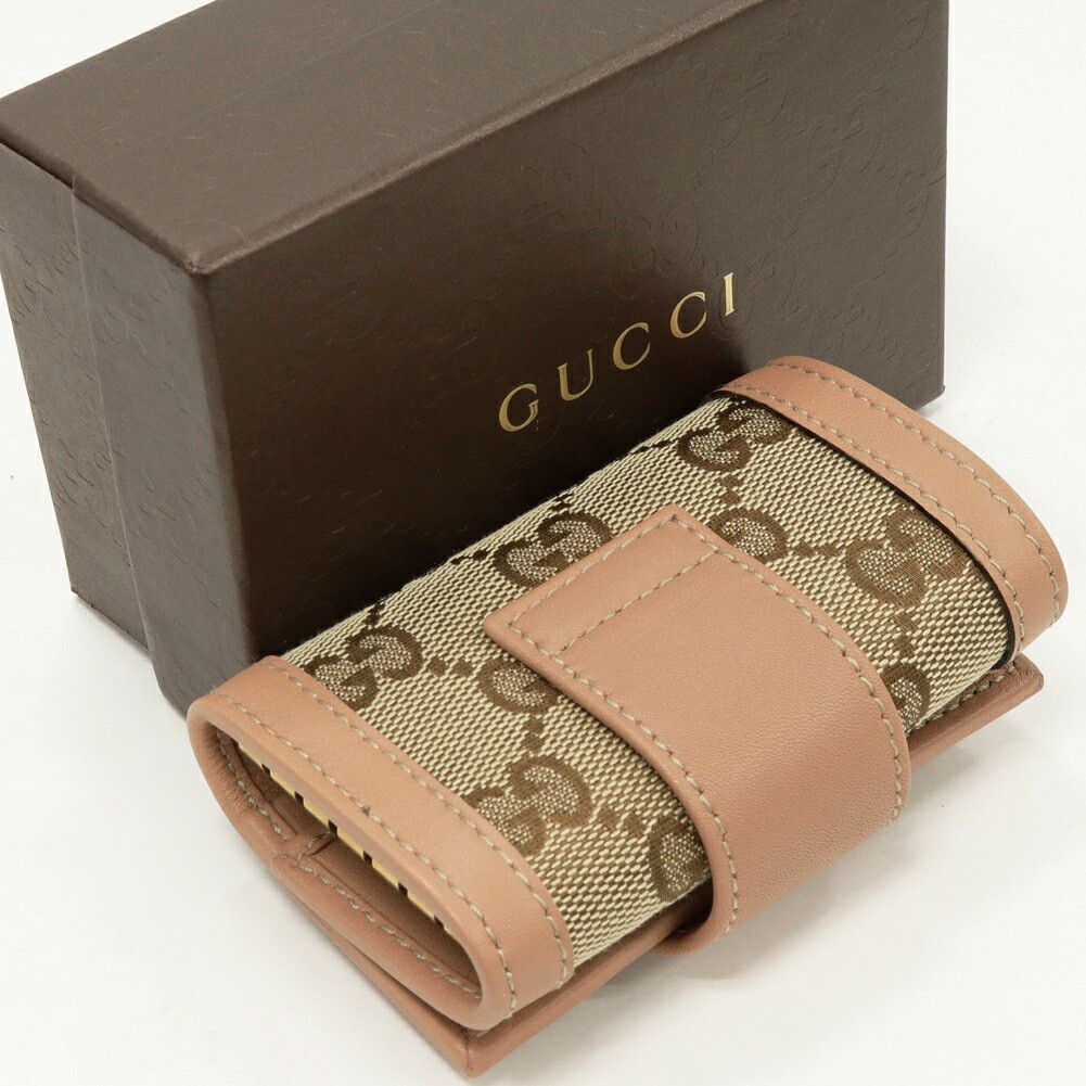 Gucci Gucci Gucci GG Studs Canvas Calf 6 Key Case Canvas Key case 269979 DUTY FREE for USA Size ONE SIZE - 2 Thumbnail