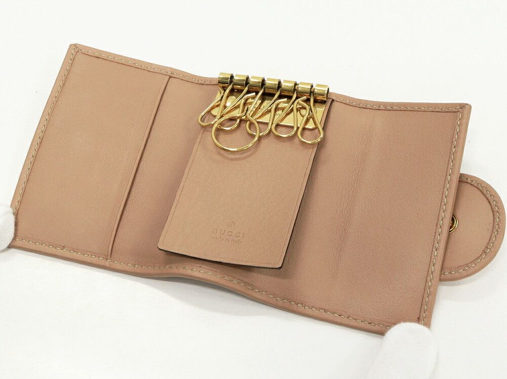 Gucci Gucci Gucci GG Studs Canvas Calf 6 Key Case Canvas Key case 269979 DUTY FREE for USA Size ONE SIZE - 3 Thumbnail