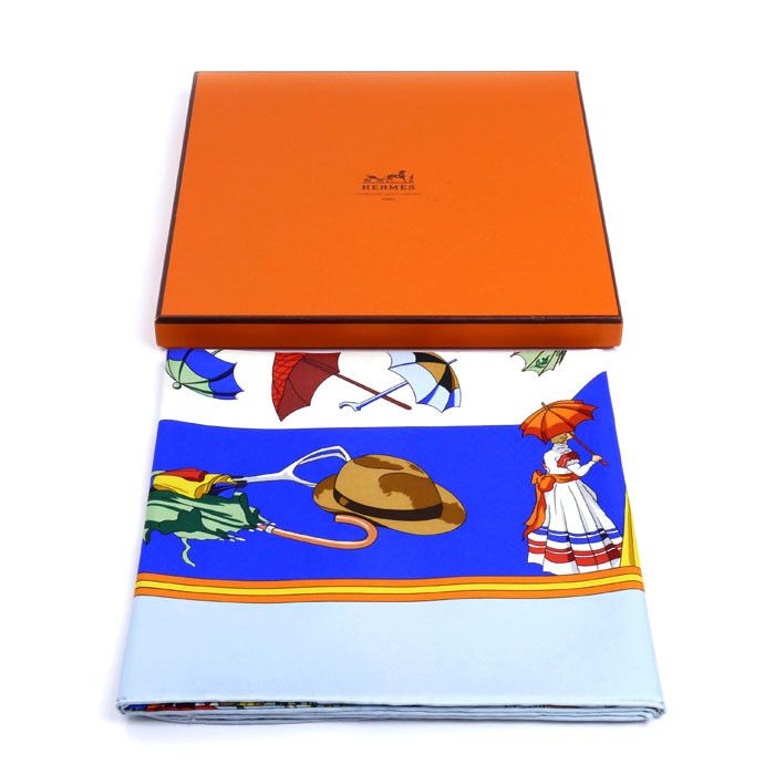 Hermes Hermes Hermes OMBRELLES ET PARARLUIES Silk Scarf Others Scarf DUTY FREE for USA Size ONE SIZE - 7 Thumbnail